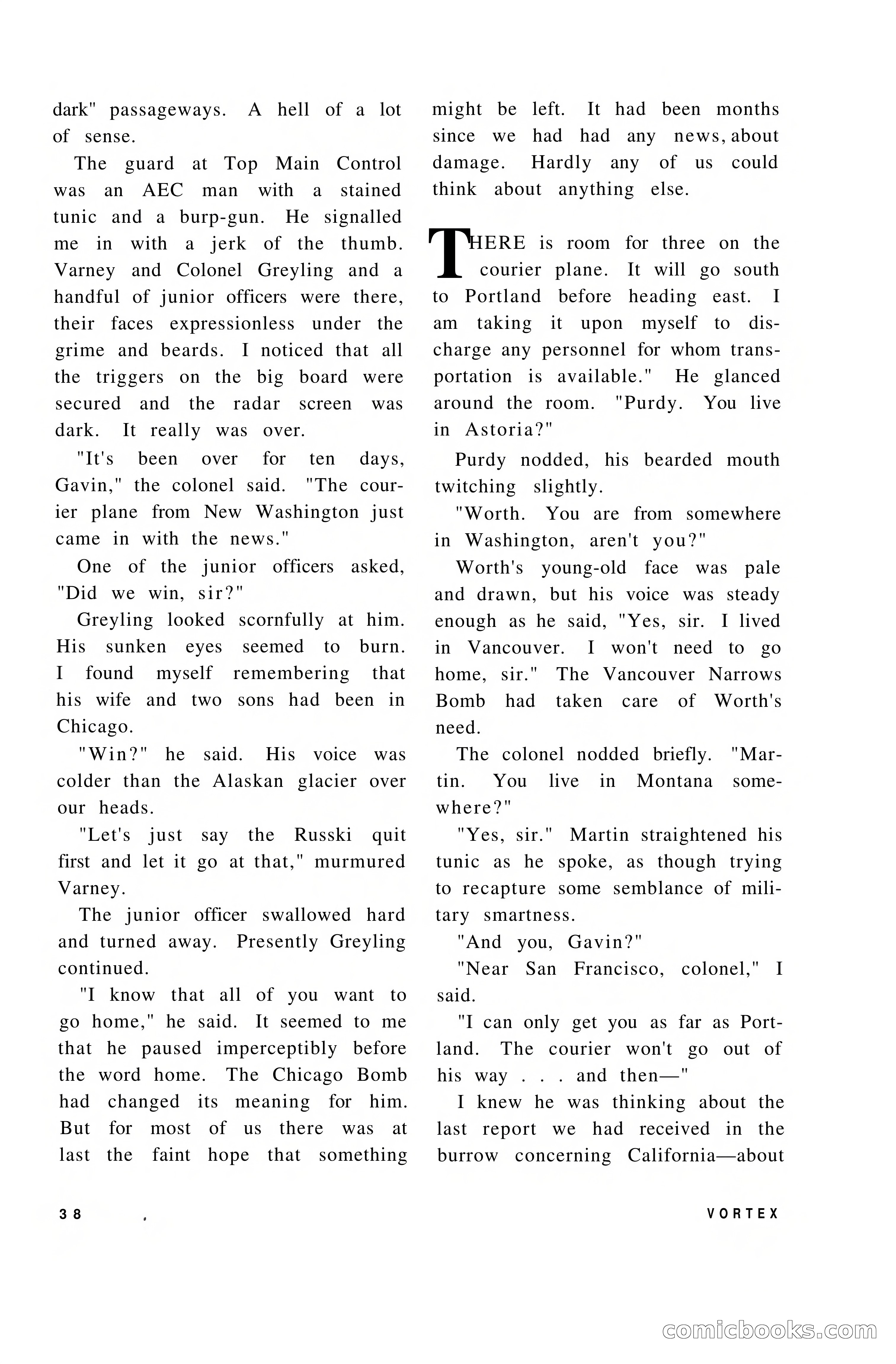 Vortex Science Fiction, Vol. 1, No. 1 — page 40 of 164