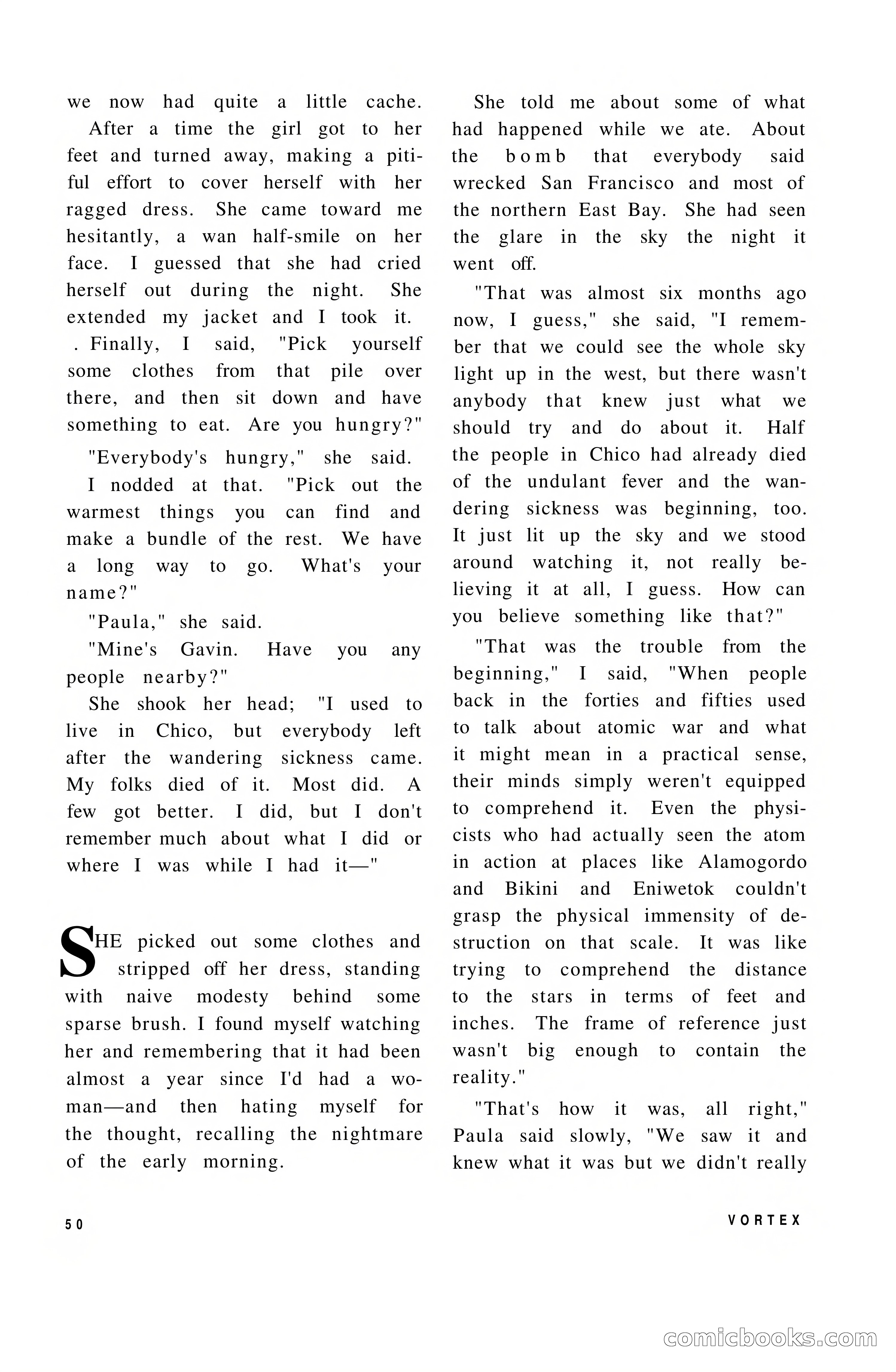 Vortex Science Fiction, Vol. 1, No. 1 — page 52 of 164