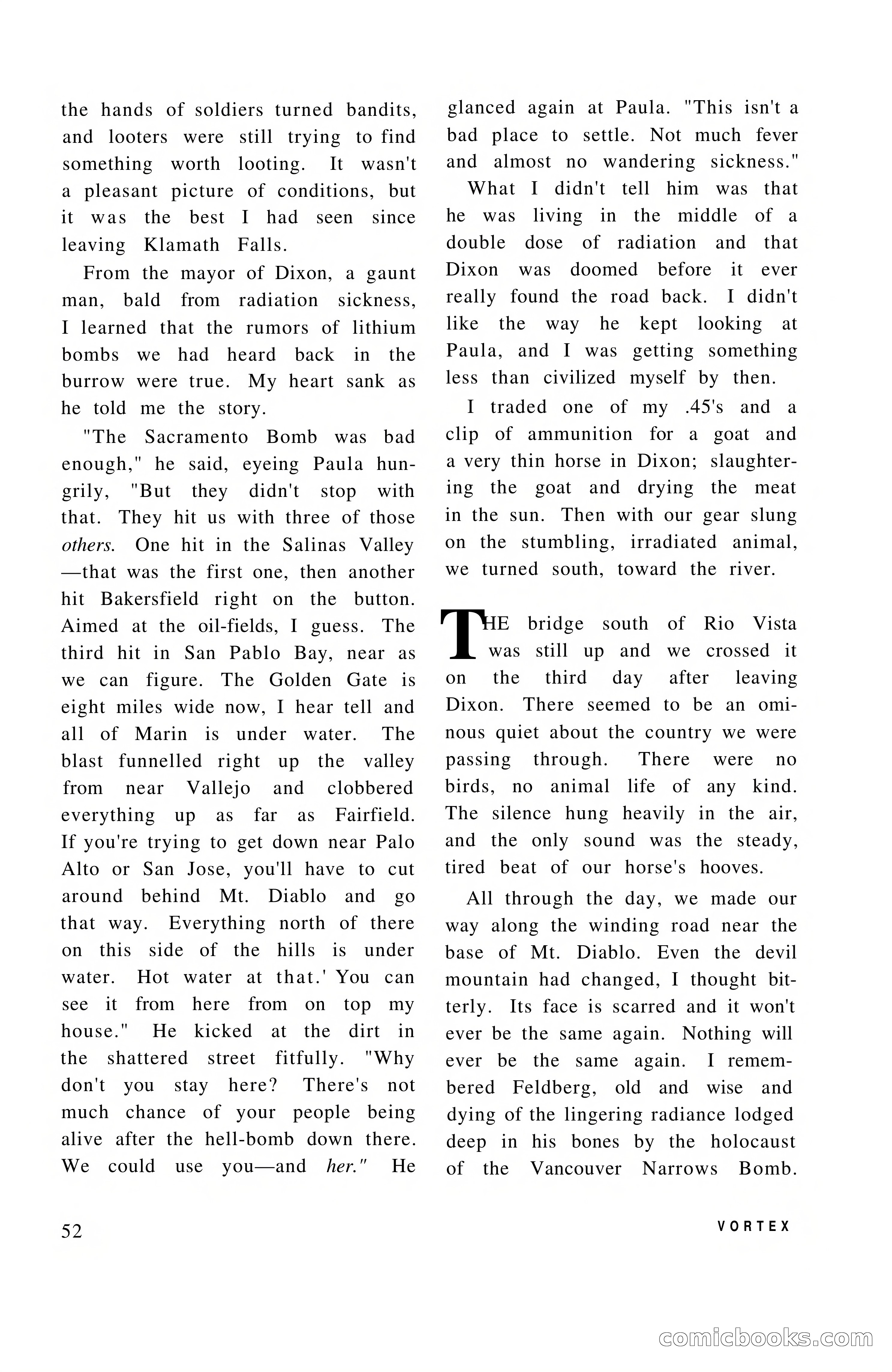 Vortex Science Fiction, Vol. 1, No. 1 — page 54 of 164