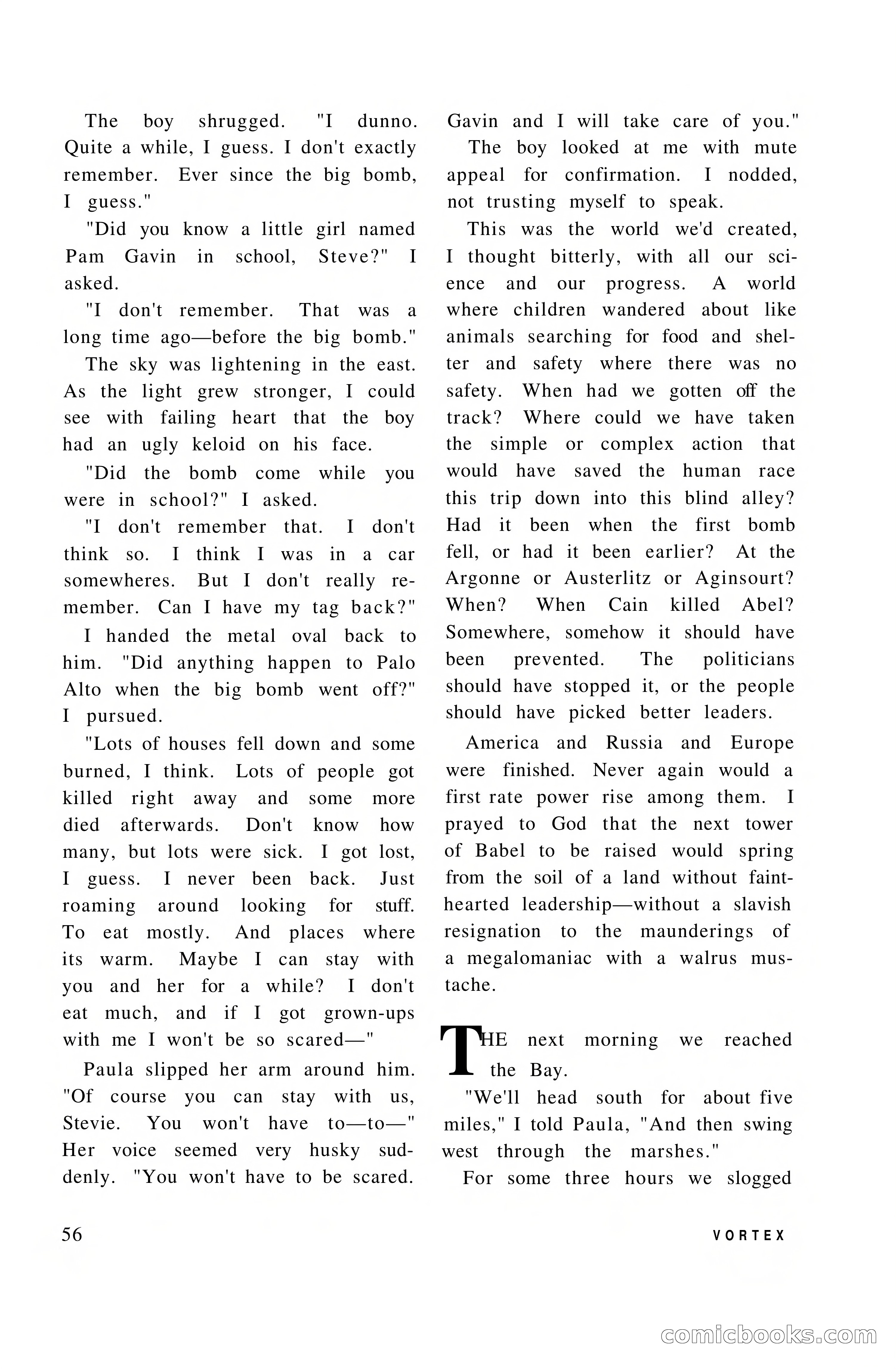 Vortex Science Fiction, Vol. 1, No. 1 — page 58 of 164