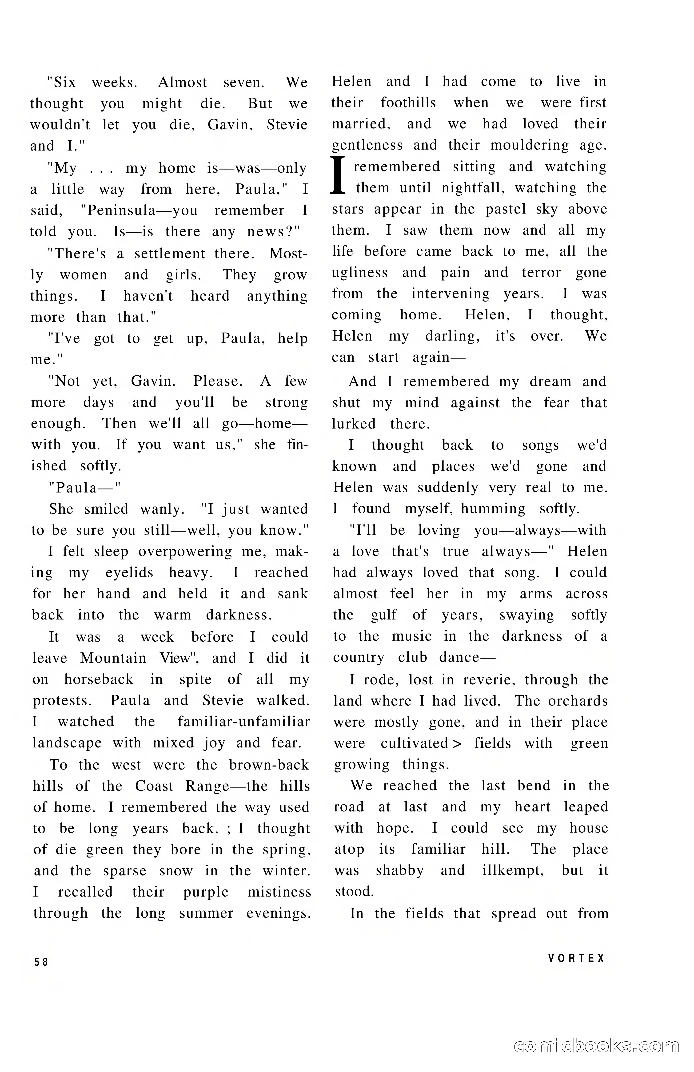 Vortex Science Fiction, Vol. 1, No. 1 — page 60 of 164