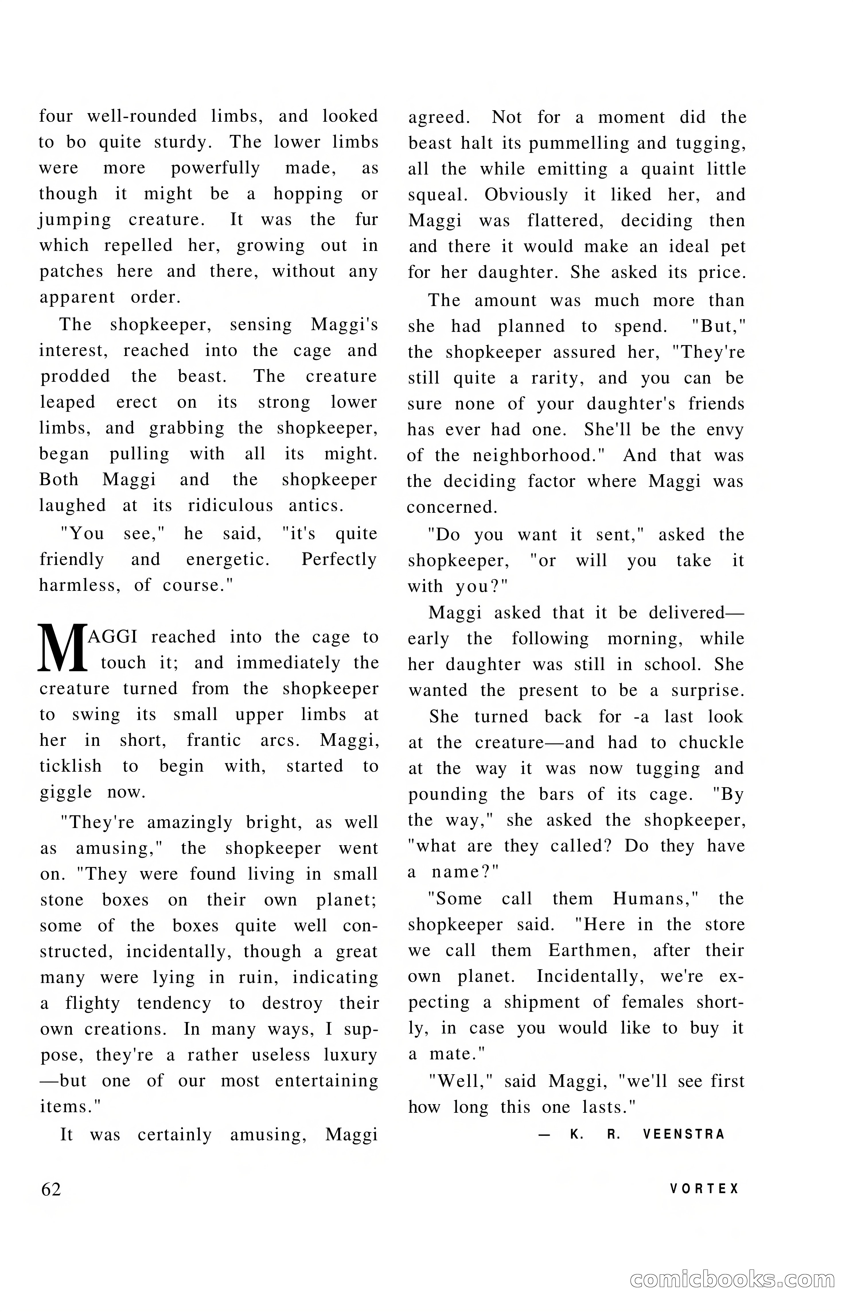Vortex Science Fiction, Vol. 1, No. 1 — page 64 of 164
