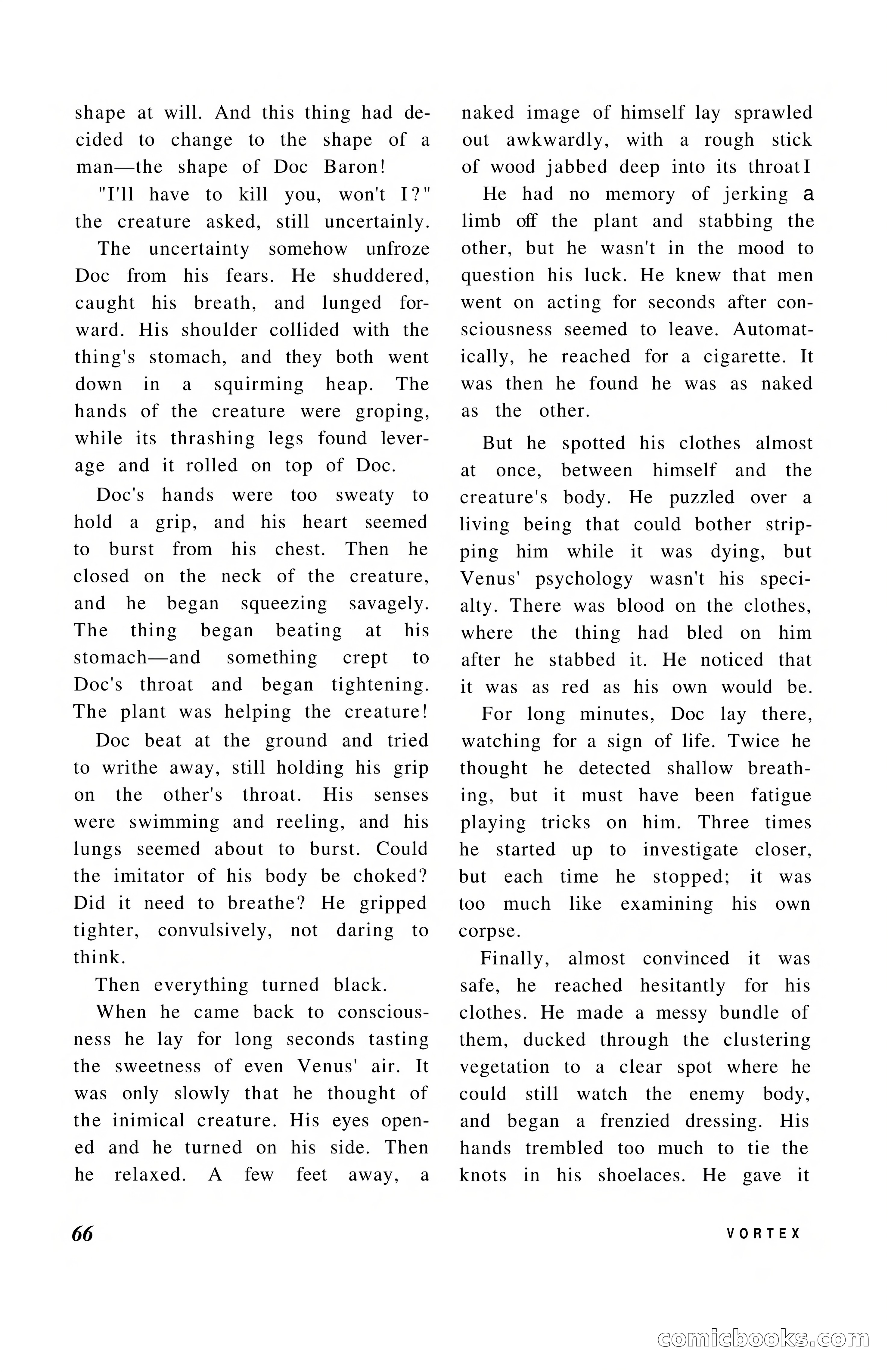 Vortex Science Fiction, Vol. 1, No. 1 — page 68 of 164