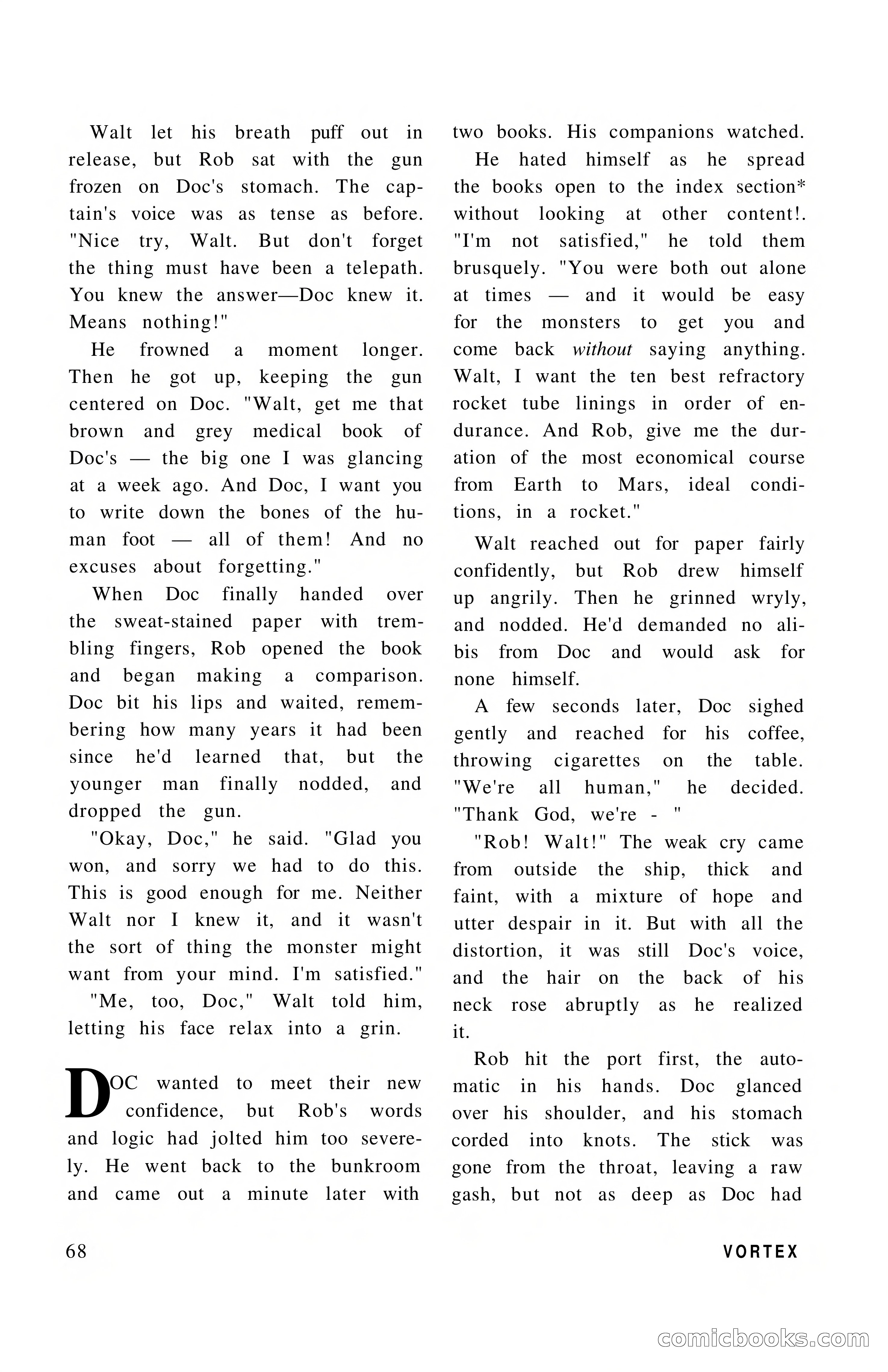 Vortex Science Fiction, Vol. 1, No. 1 — page 70 of 164