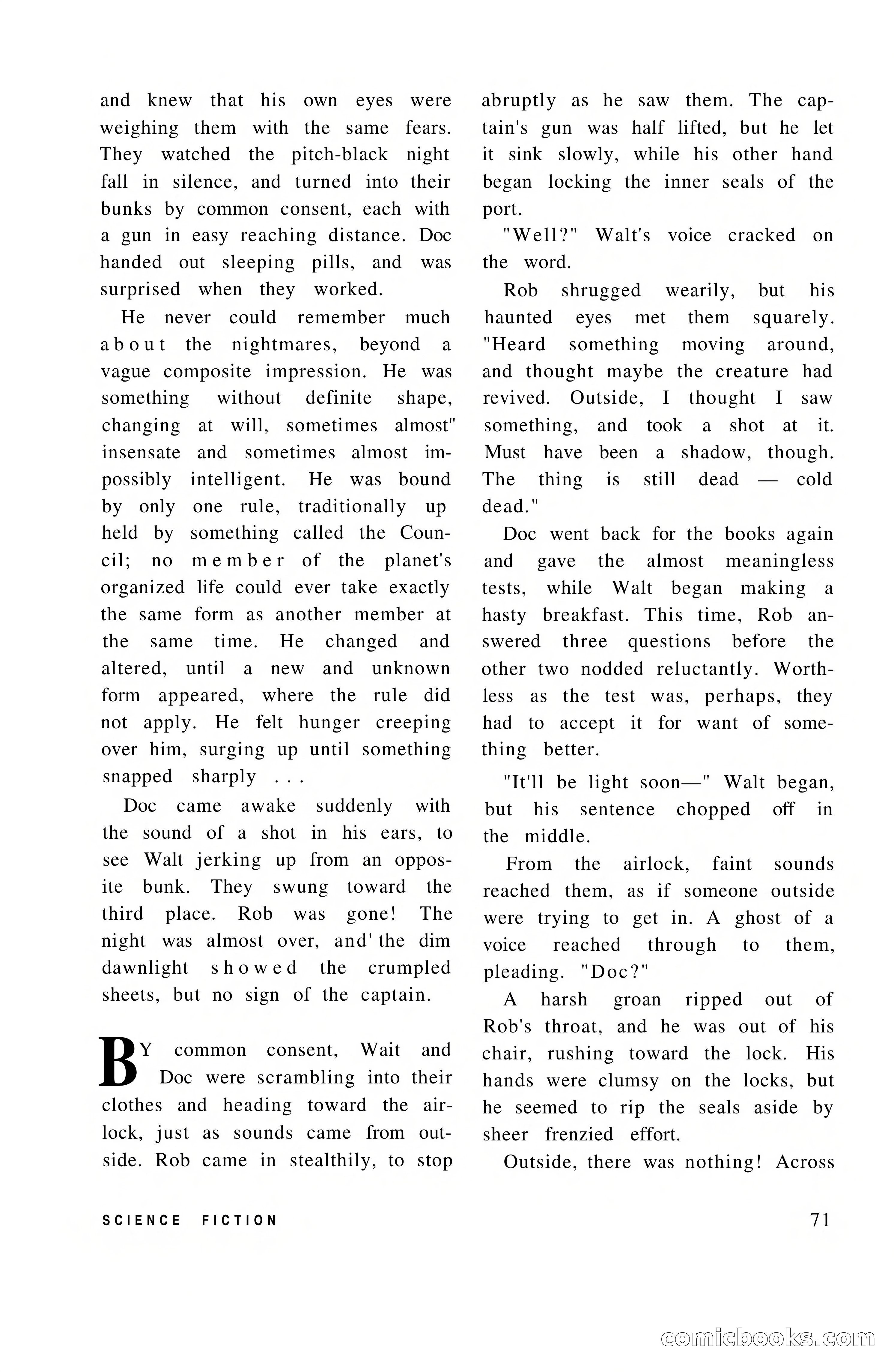 Vortex Science Fiction, Vol. 1, No. 1 — page 73 of 164