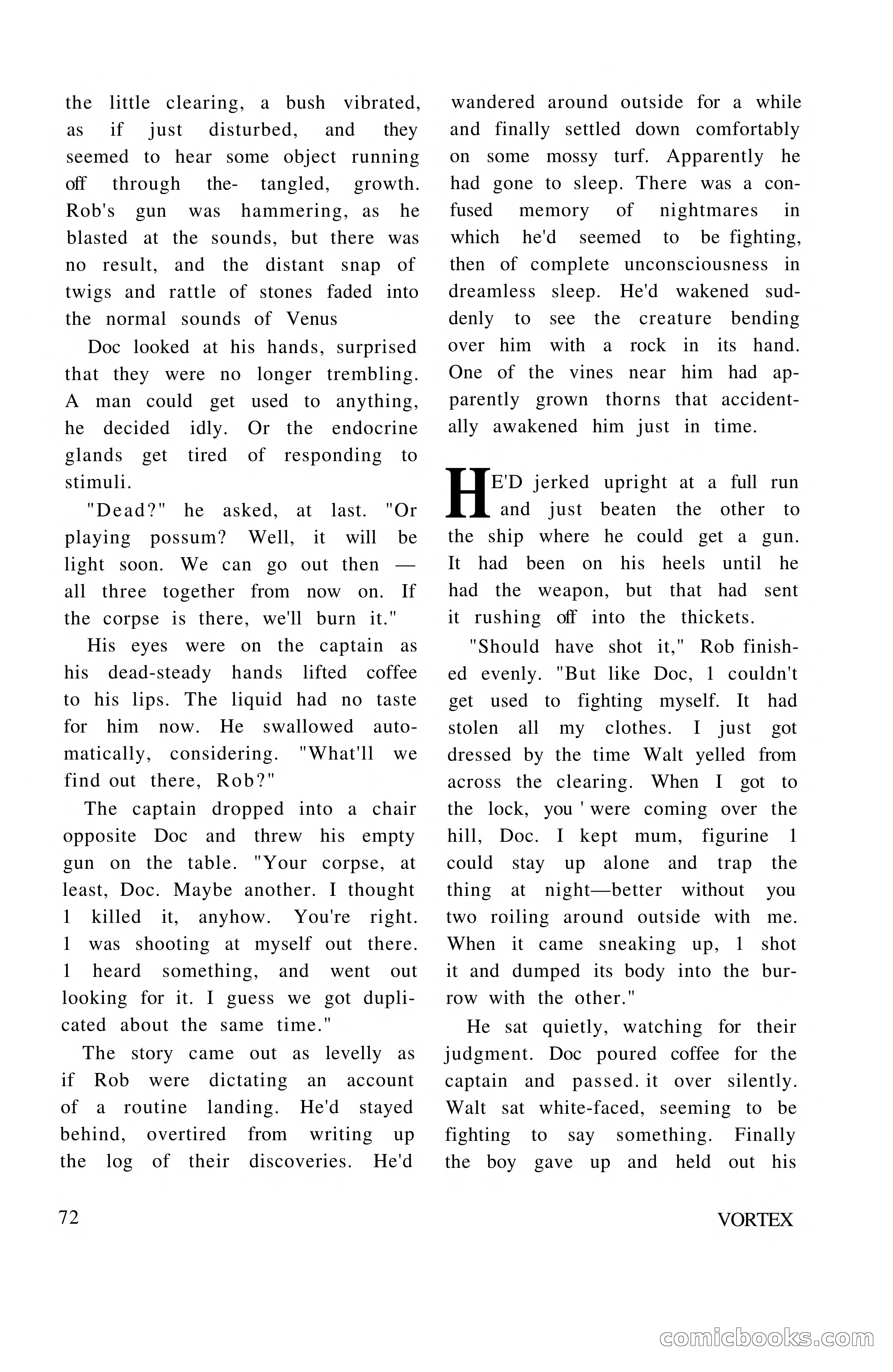 Vortex Science Fiction, Vol. 1, No. 1 — page 74 of 164