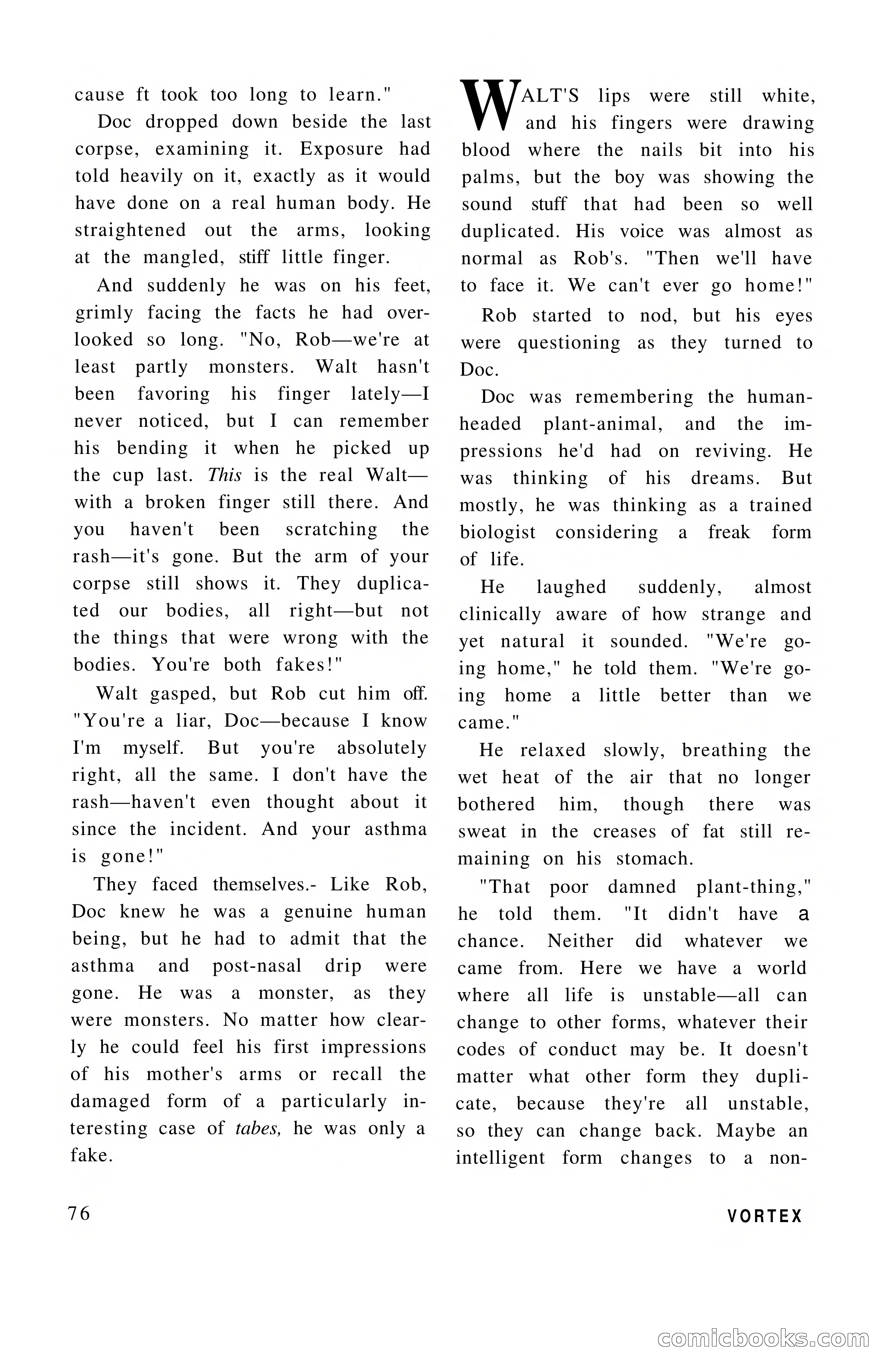 Vortex Science Fiction, Vol. 1, No. 1 — page 78 of 164