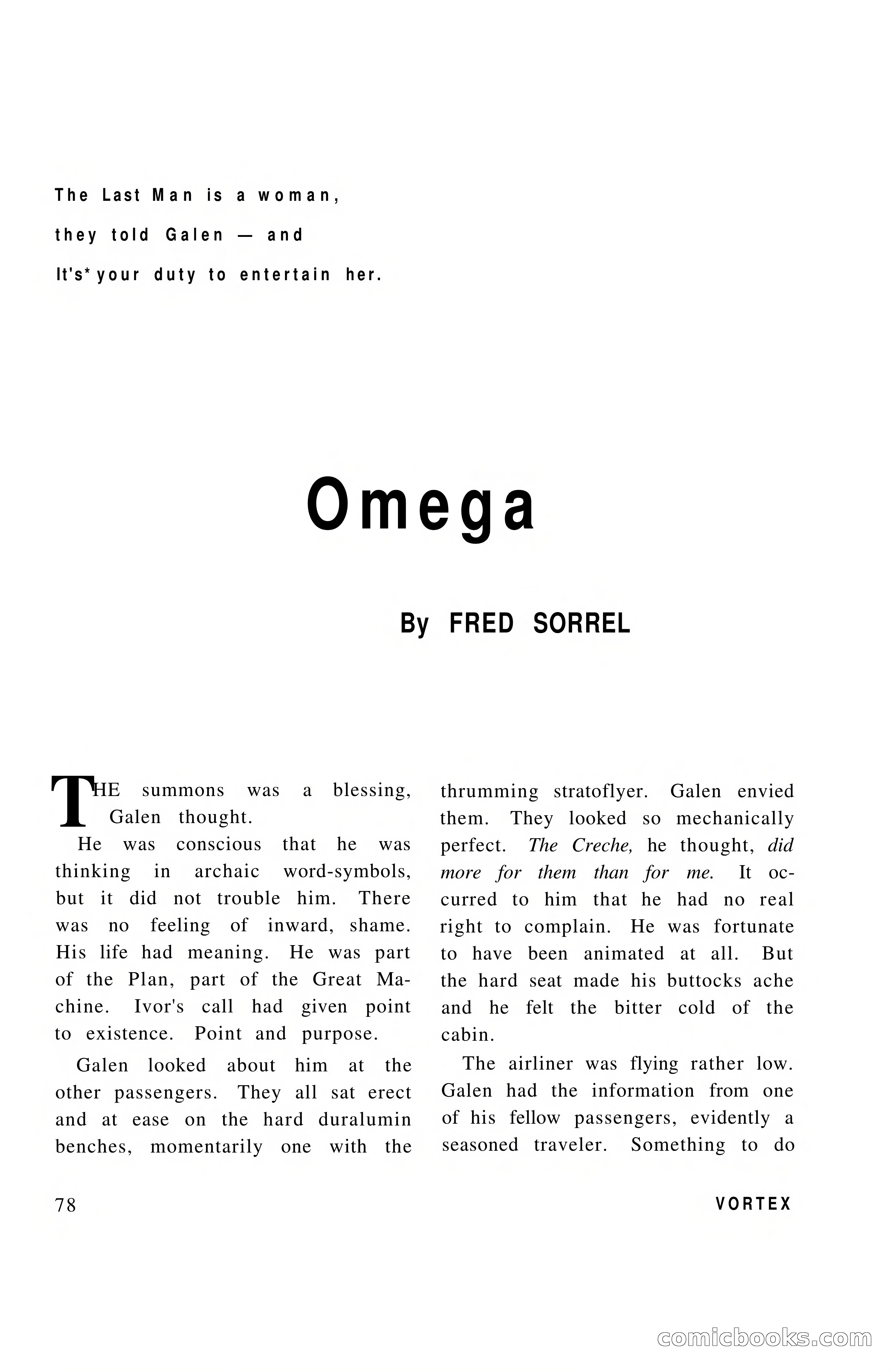 Vortex Science Fiction, Vol. 1, No. 1 — page 80 of 164