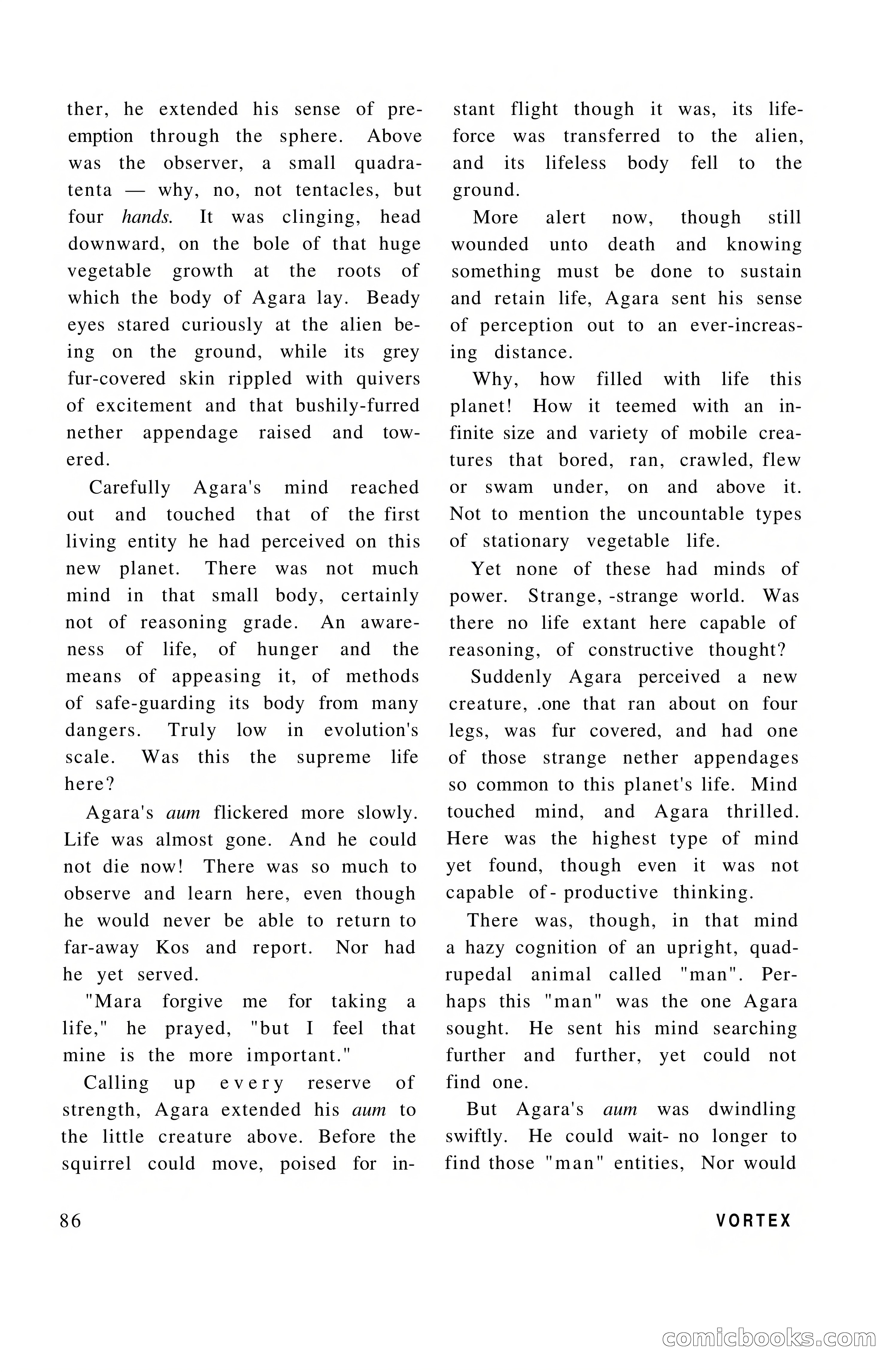 Vortex Science Fiction, Vol. 1, No. 1 — page 88 of 164
