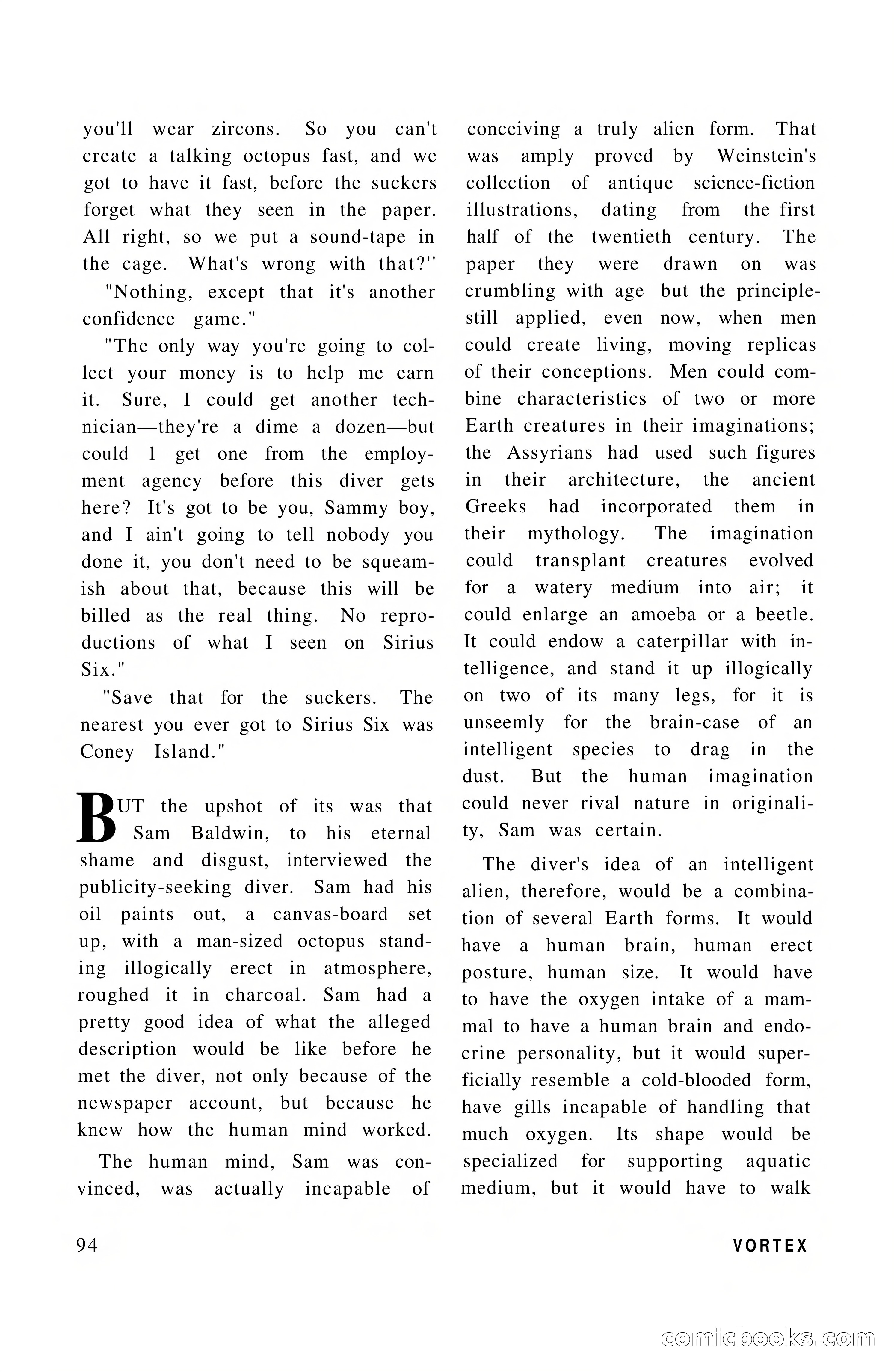 Vortex Science Fiction, Vol. 1, No. 1 — page 96 of 164