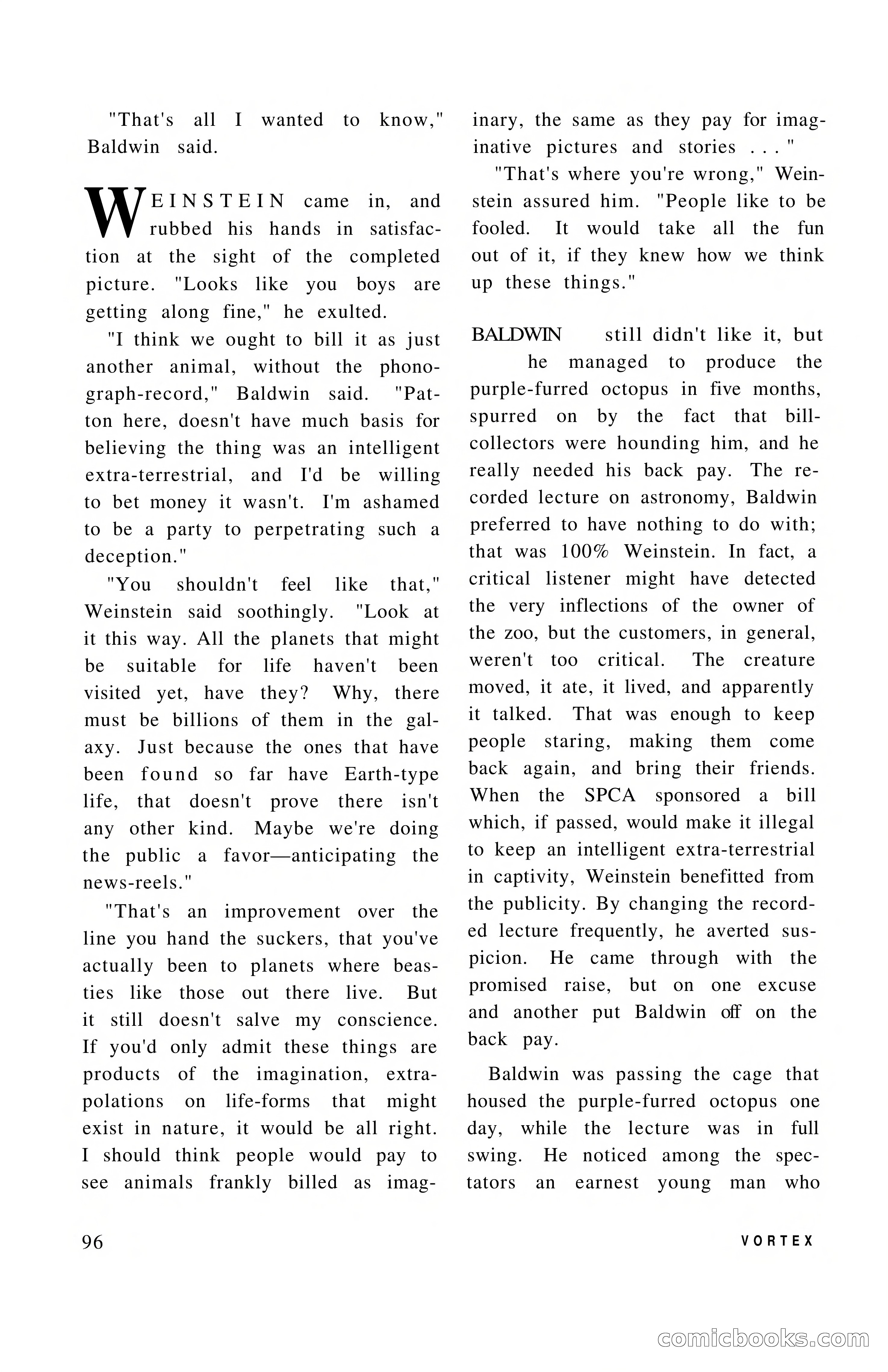 Vortex Science Fiction, Vol. 1, No. 1 — page 98 of 164