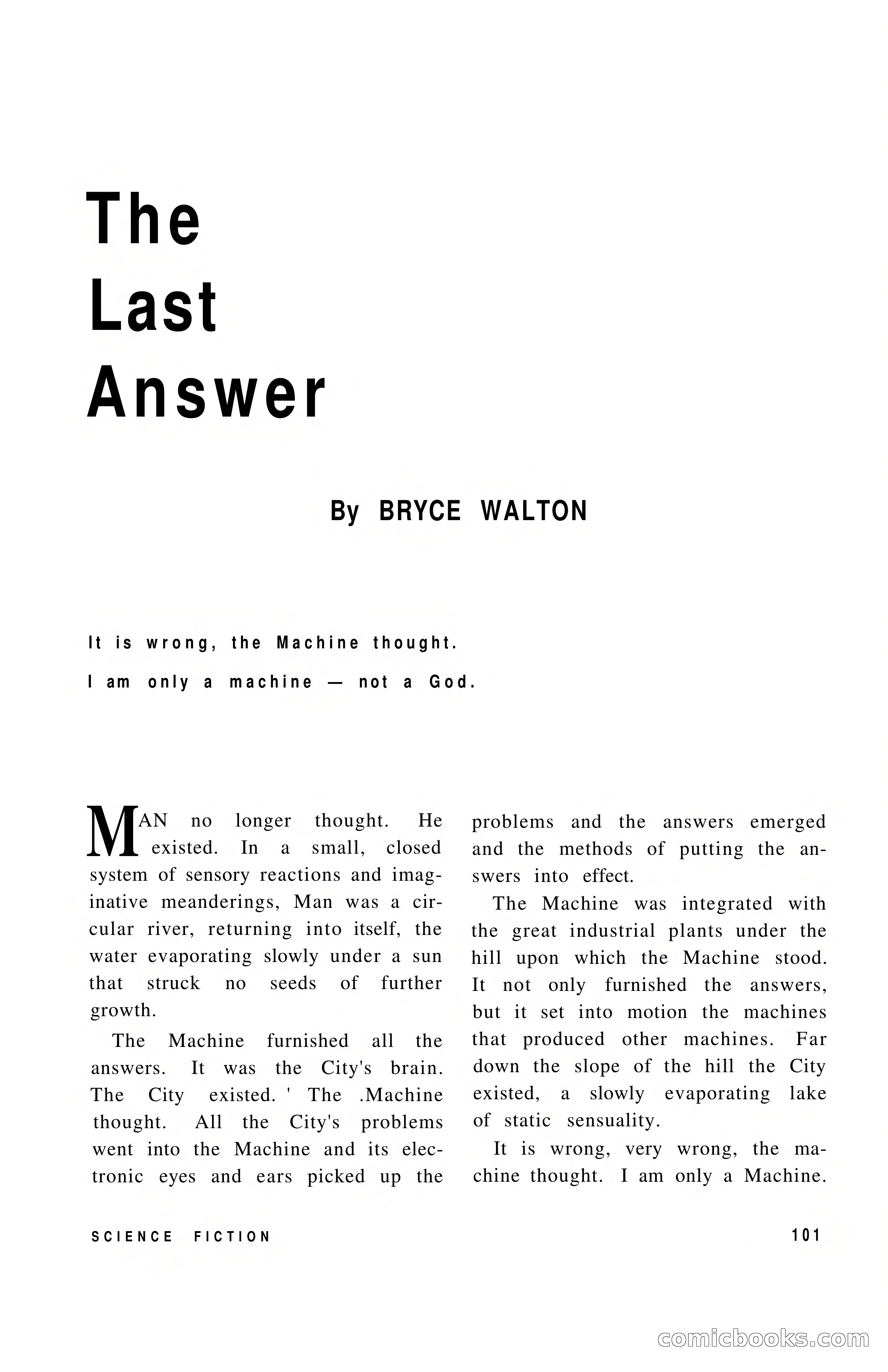 Vortex Science Fiction, Vol. 1, No. 1 — page 103 of 164