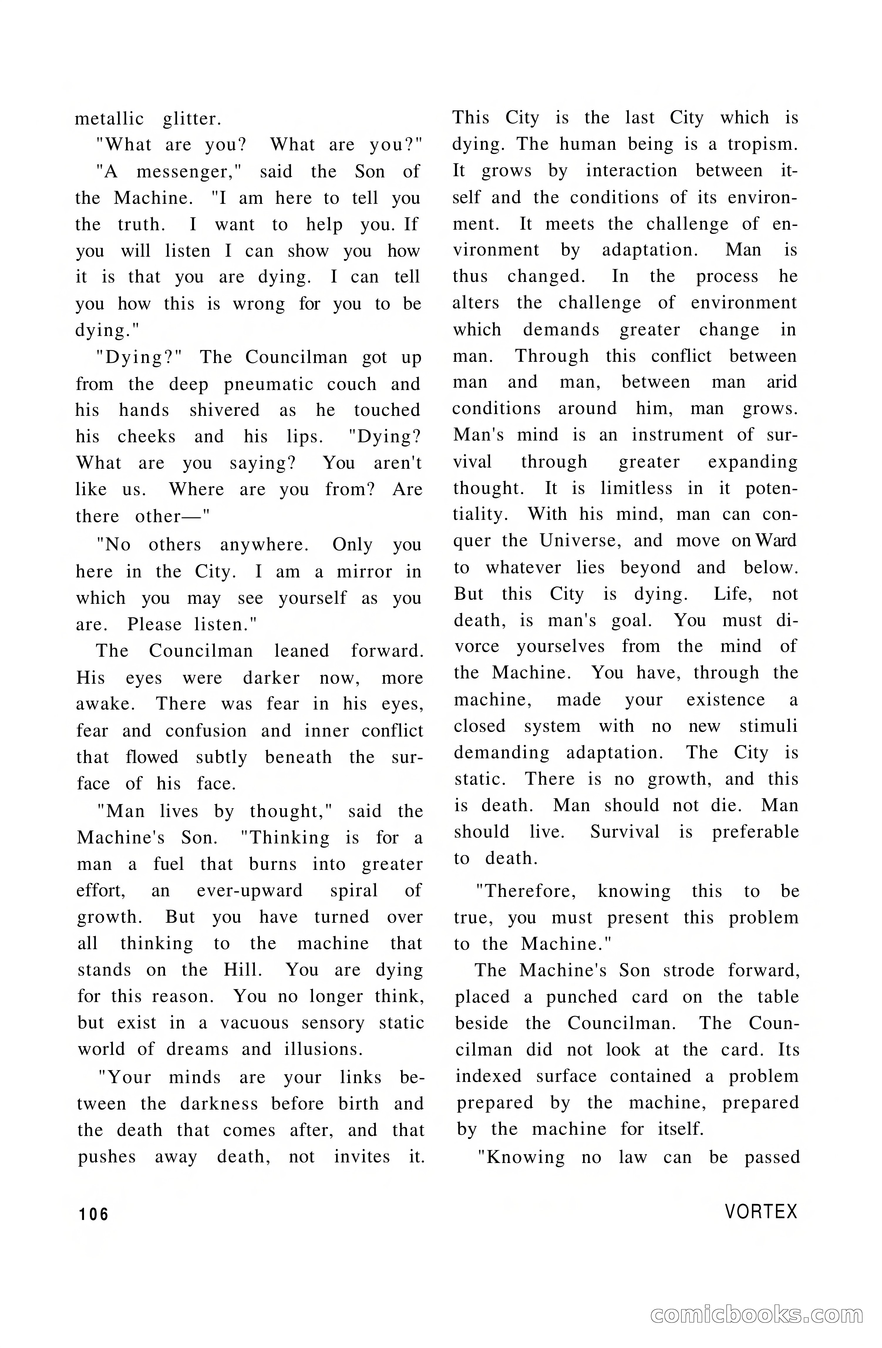 Vortex Science Fiction, Vol. 1, No. 1 — page 108 of 164