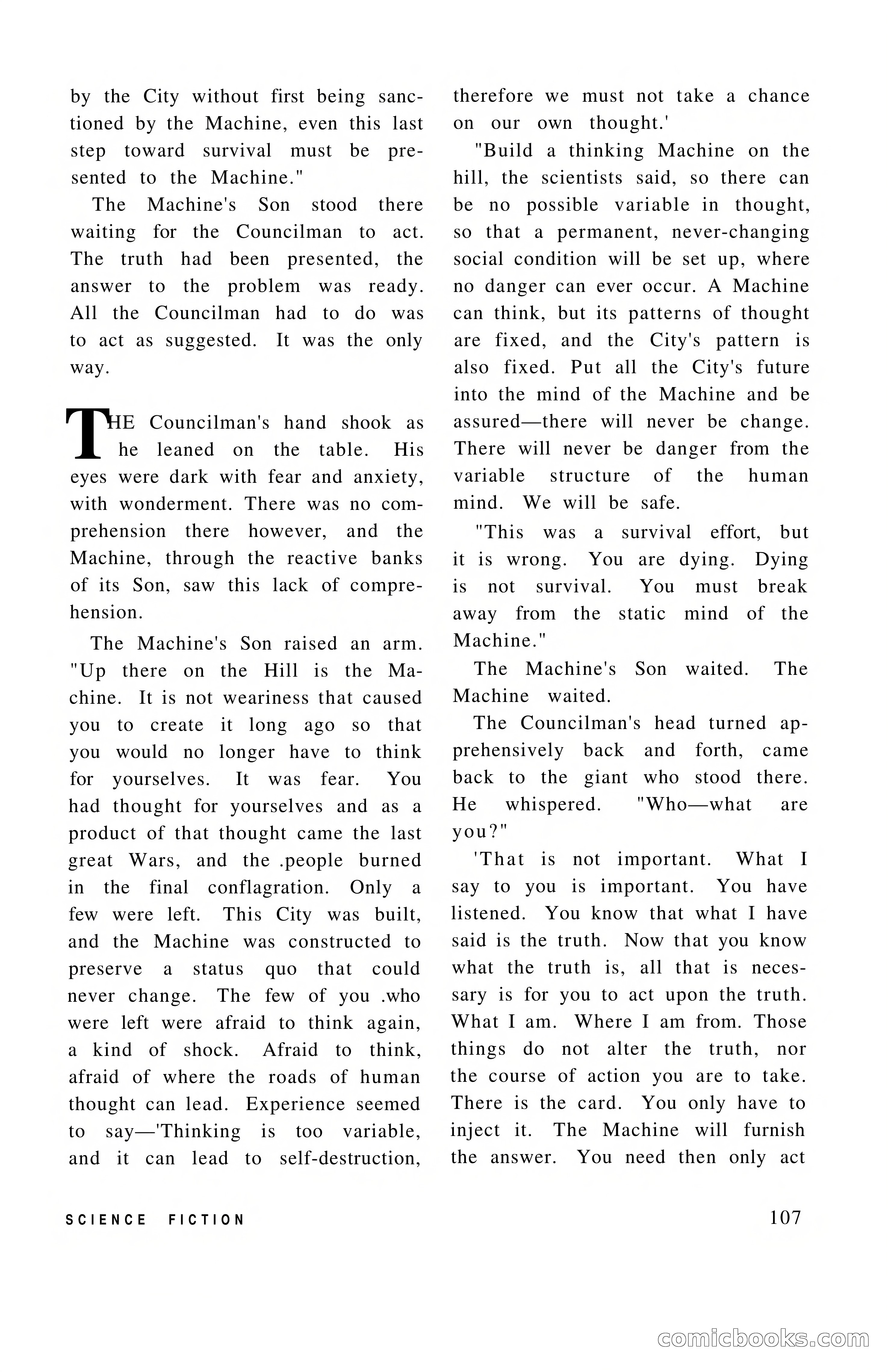 Vortex Science Fiction, Vol. 1, No. 1 — page 109 of 164