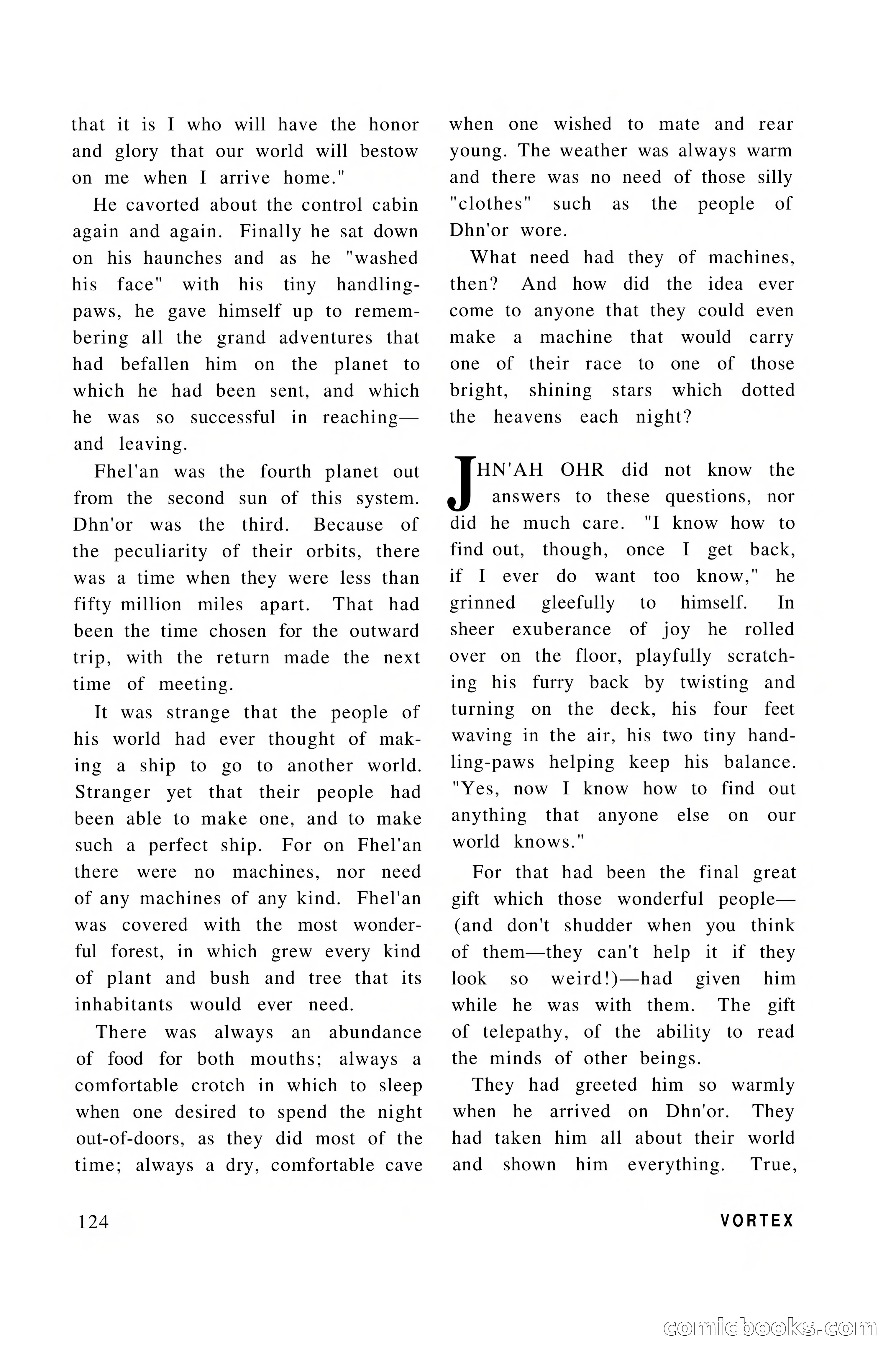 Vortex Science Fiction, Vol. 1, No. 1 — page 126 of 164