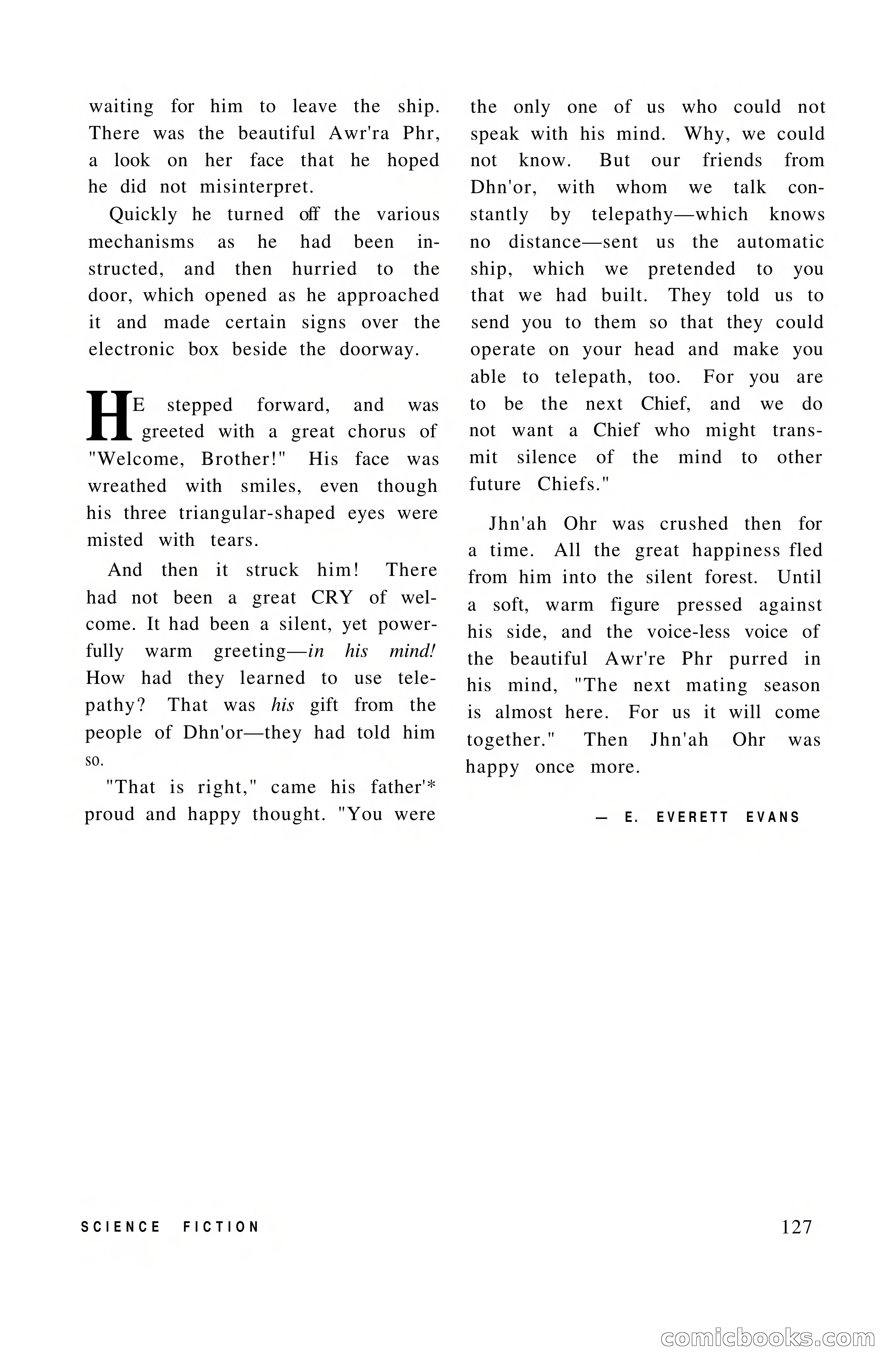 Vortex Science Fiction, Vol. 1, No. 1 — page 129 of 164