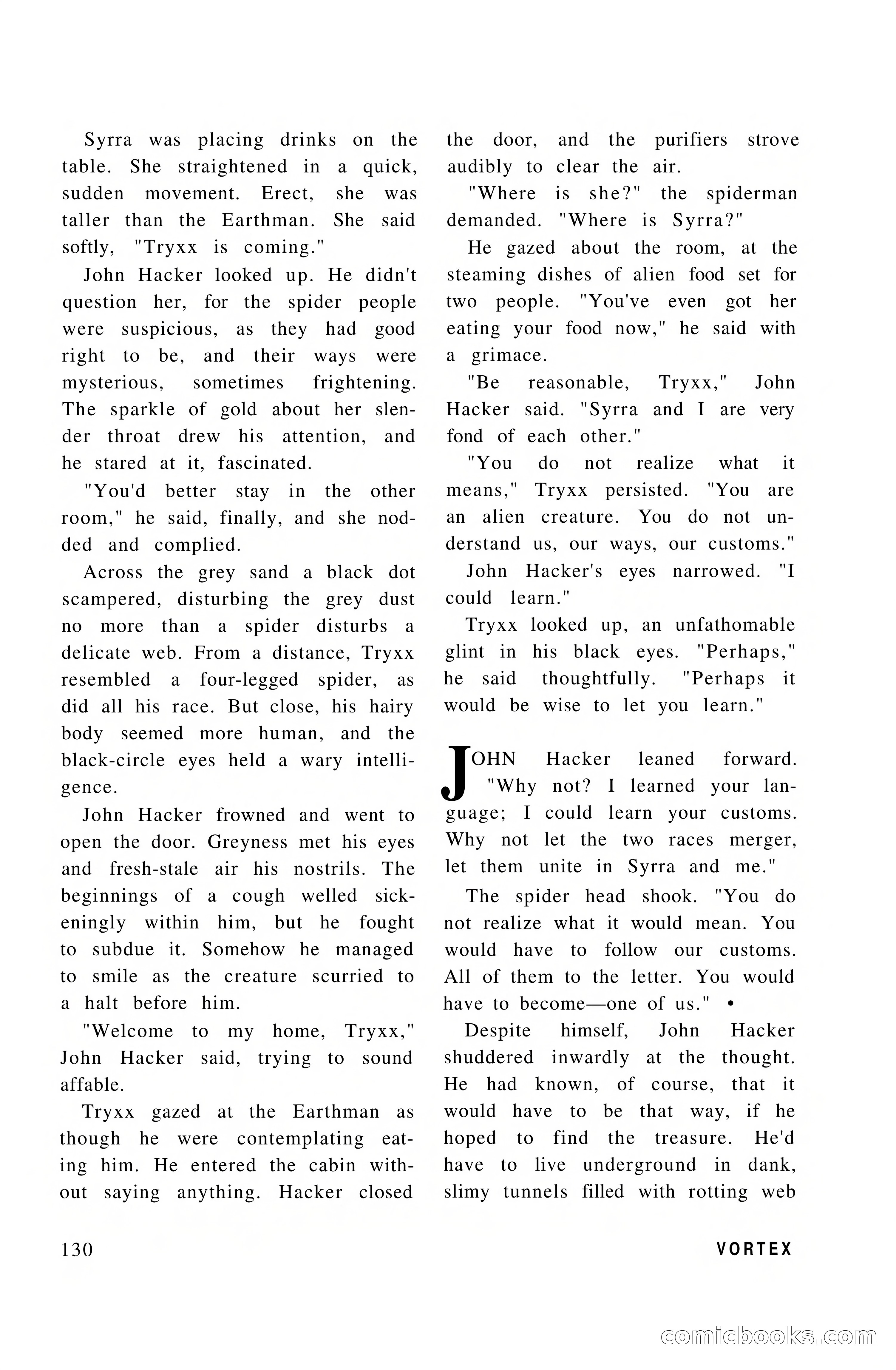 Vortex Science Fiction, Vol. 1, No. 1 — page 132 of 164