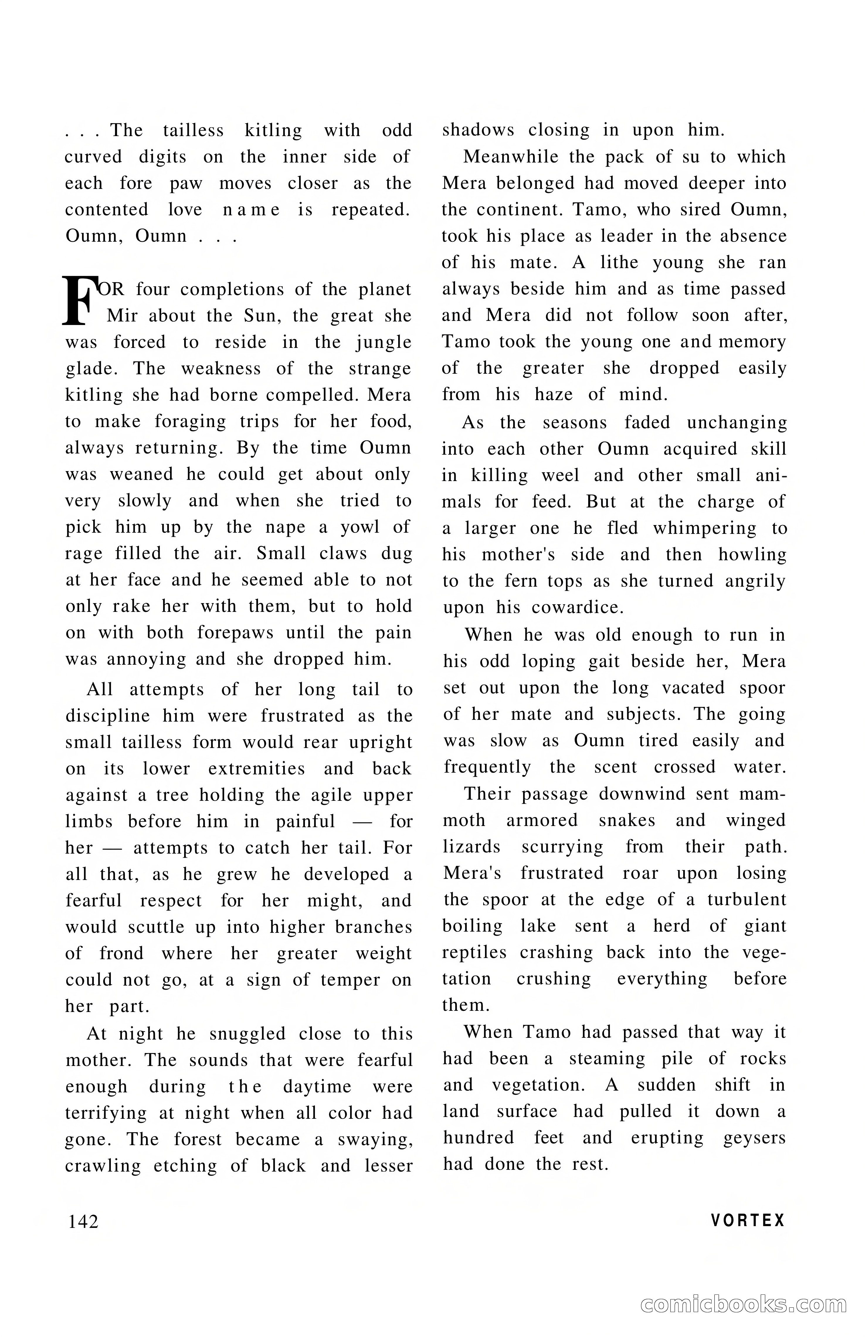 Vortex Science Fiction, Vol. 1, No. 1 — page 144 of 164