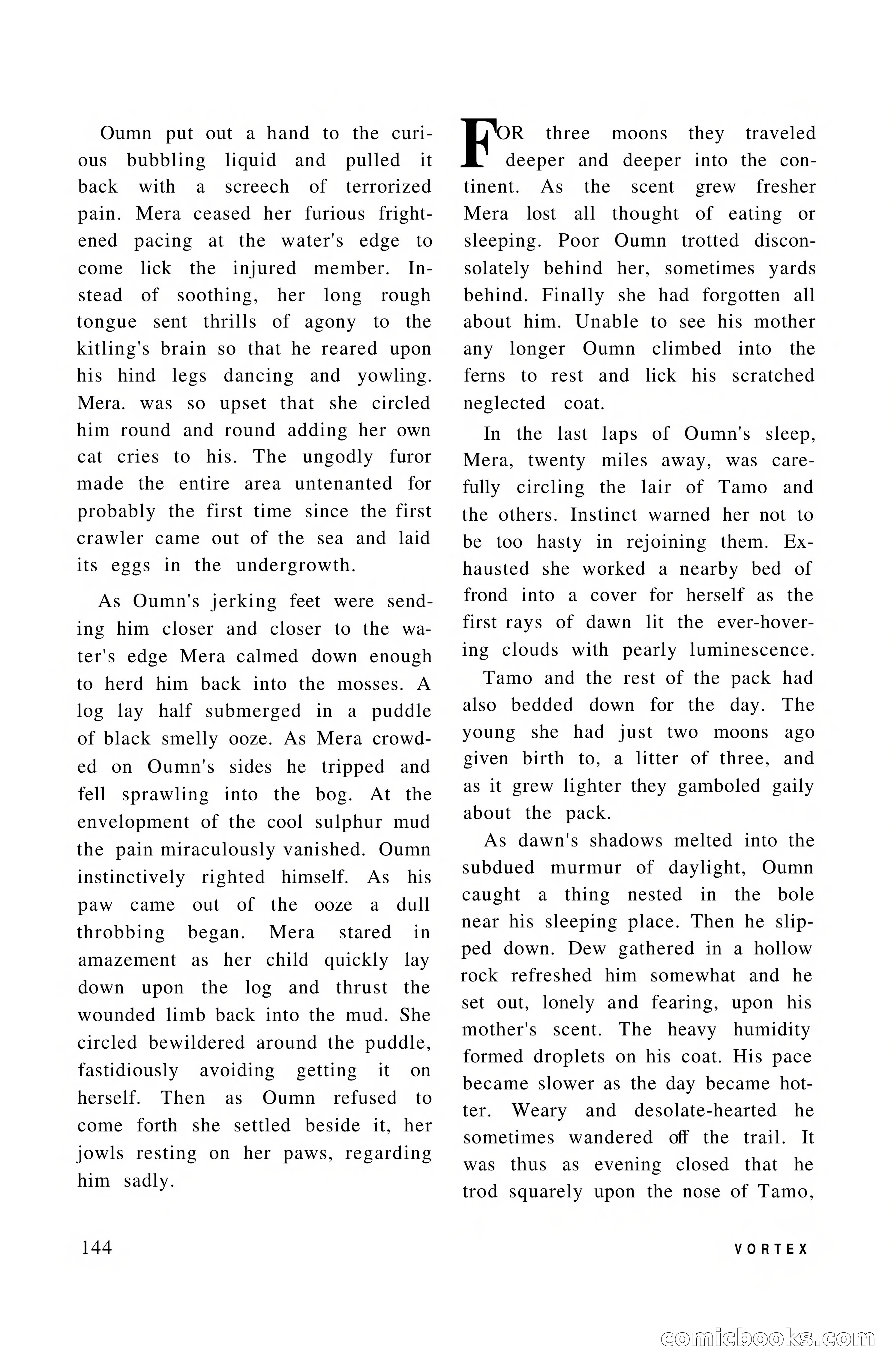 Vortex Science Fiction, Vol. 1, No. 1 — page 146 of 164