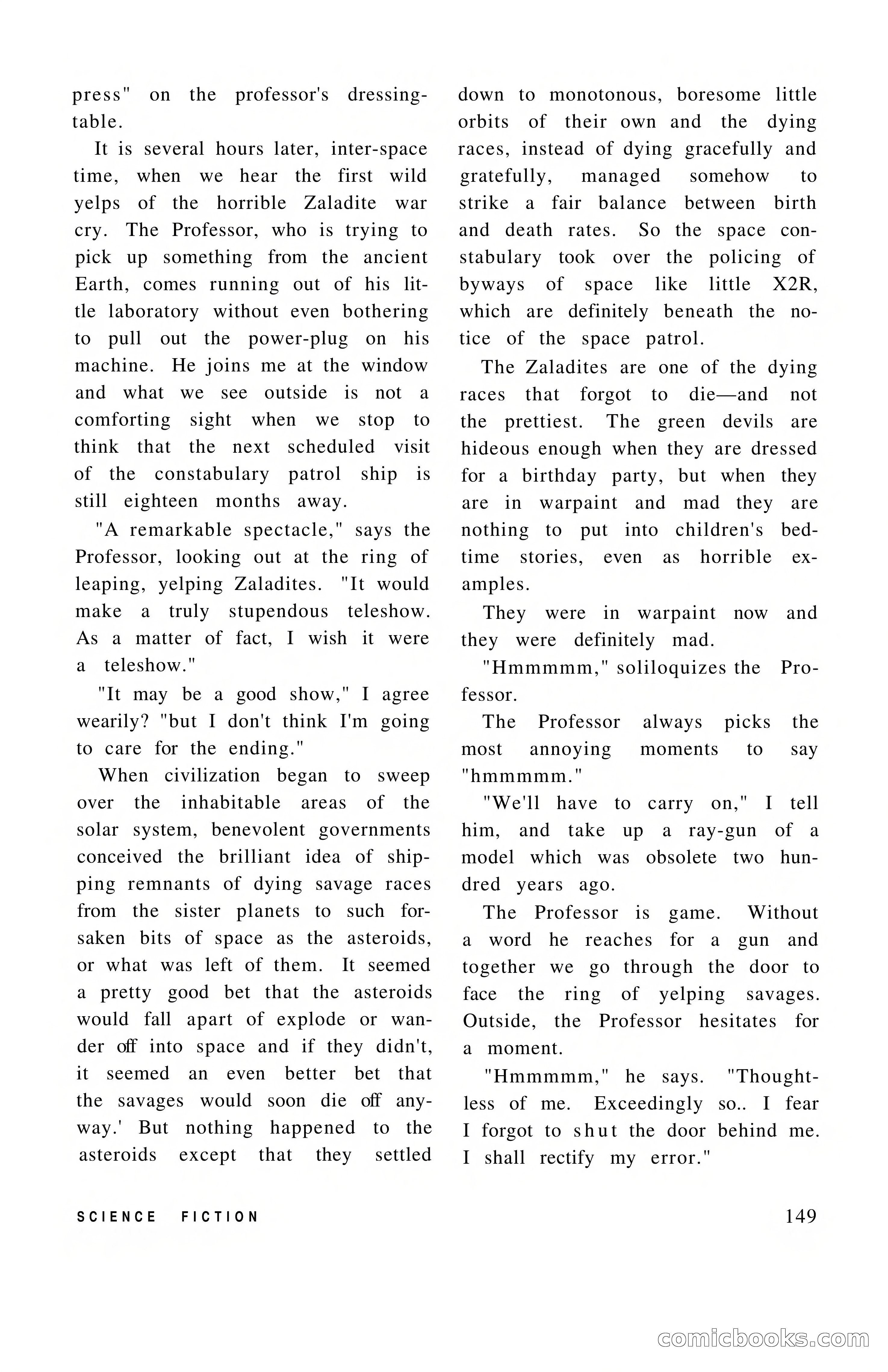 Vortex Science Fiction, Vol. 1, No. 1 — page 151 of 164