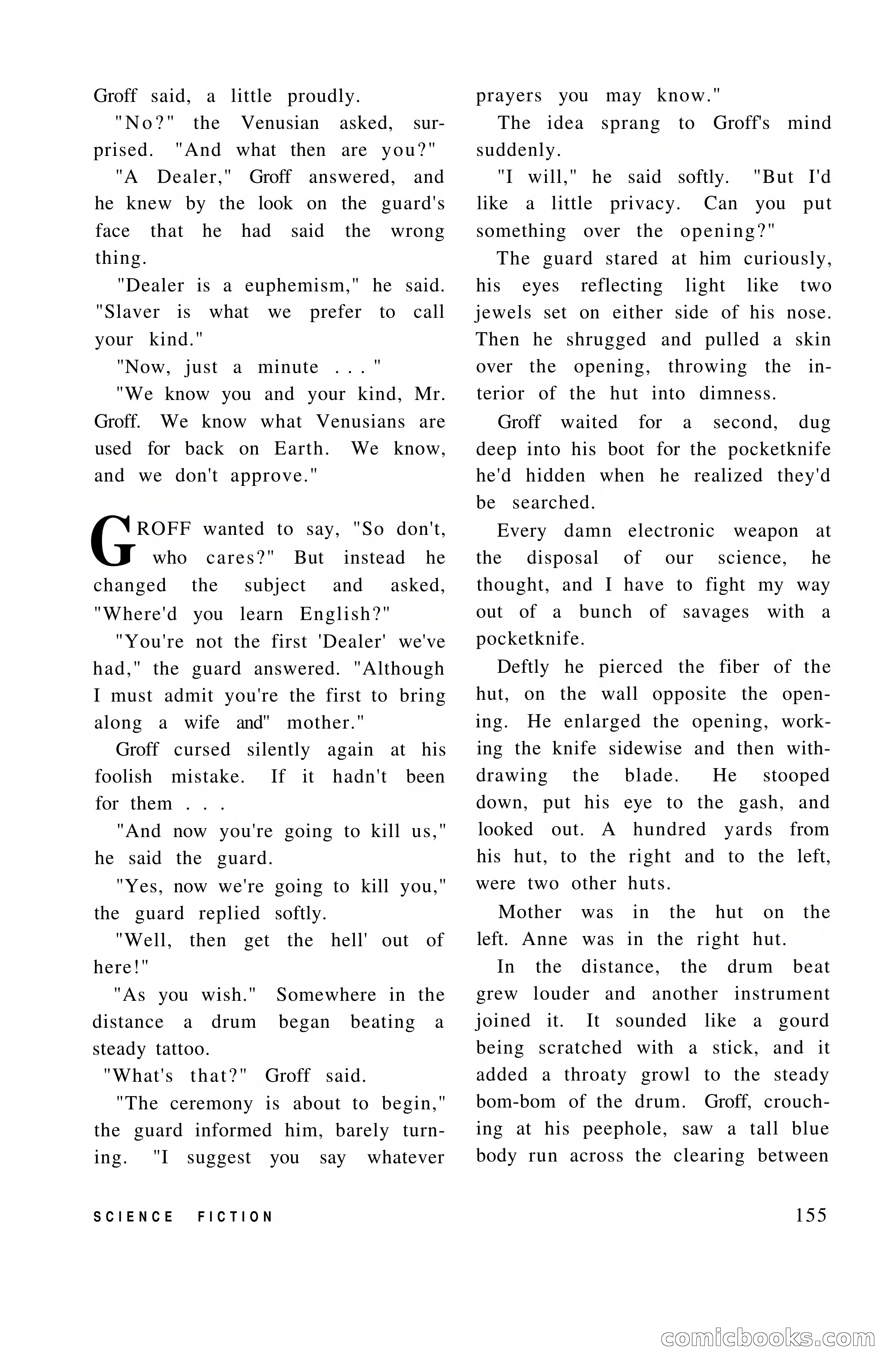 Vortex Science Fiction, Vol. 1, No. 1 — page 157 of 164