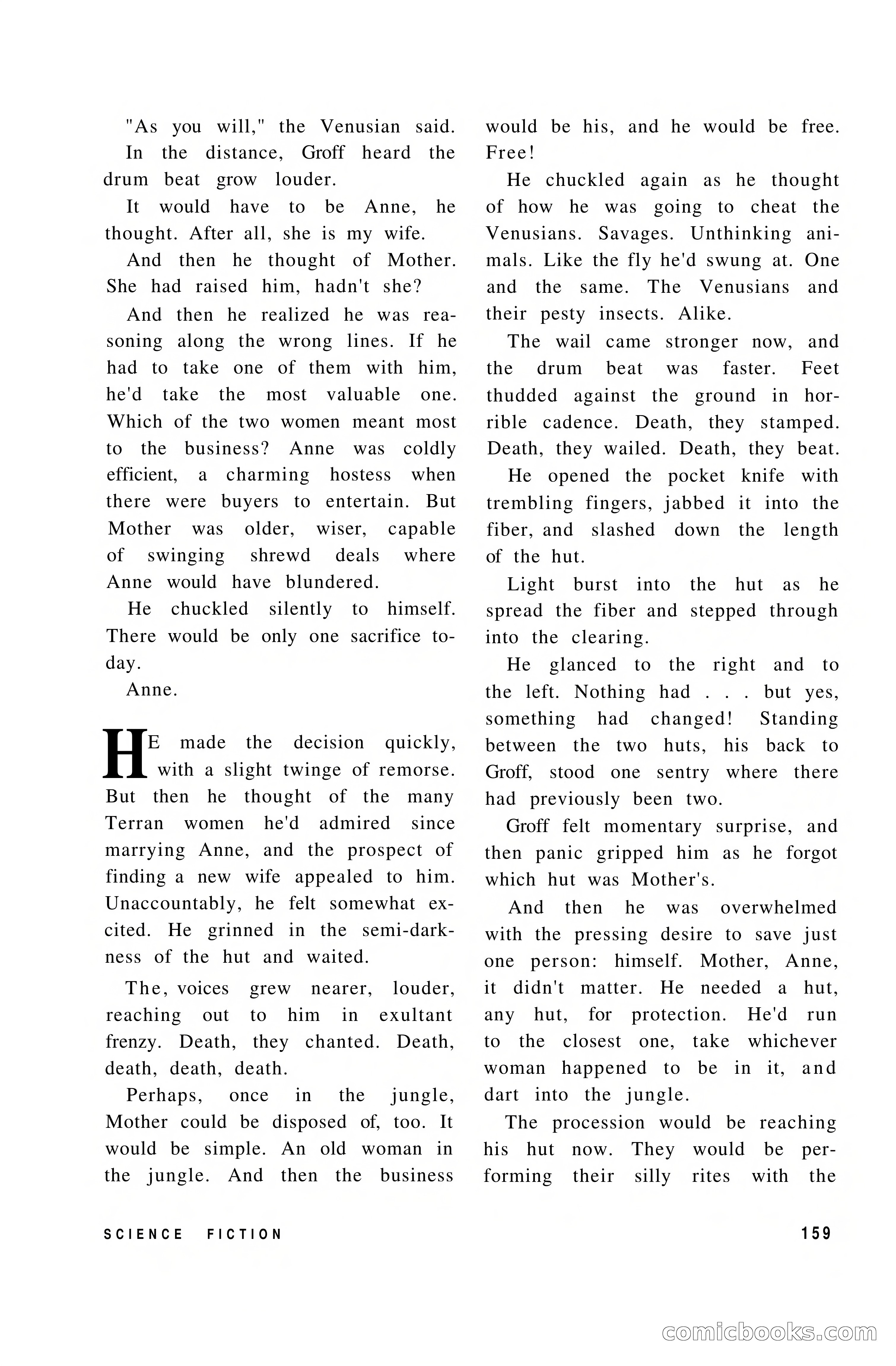 Vortex Science Fiction, Vol. 1, No. 1 — page 161 of 164