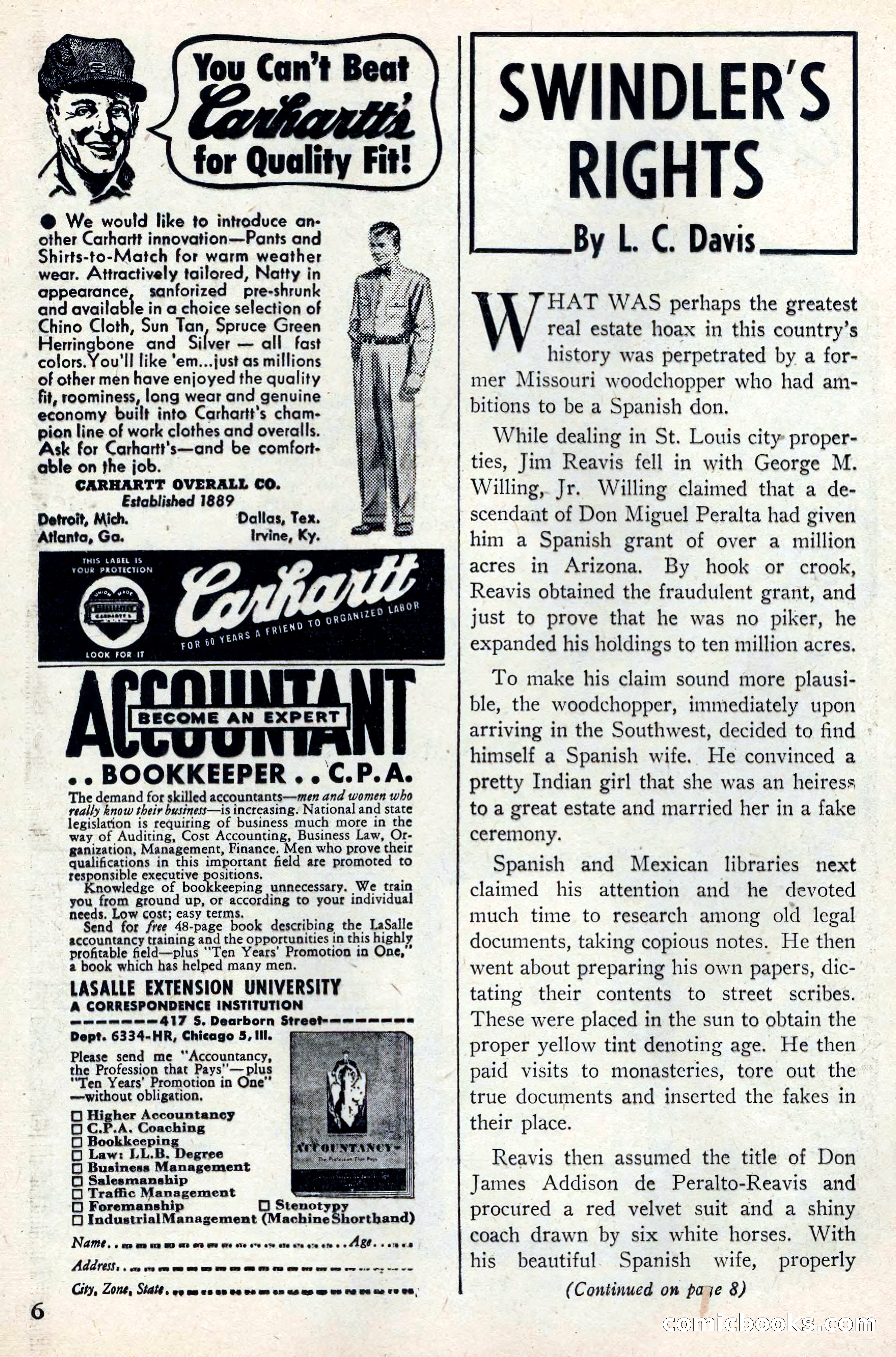 Walt Coburn's Western Magazine, June 1950 — page 6 of 132