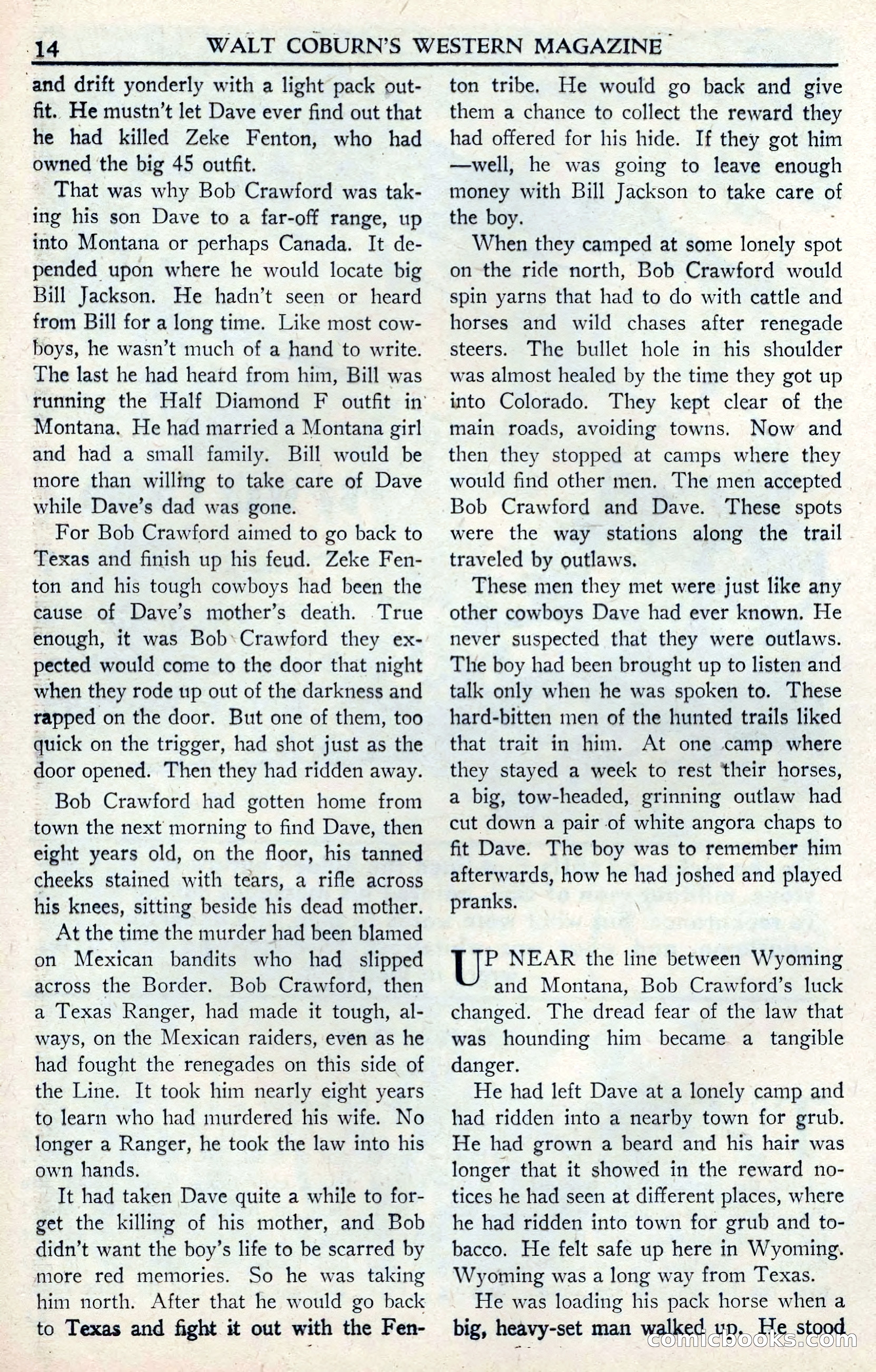 Walt Coburn's Western Magazine, June 1950 — page 14 of 132
