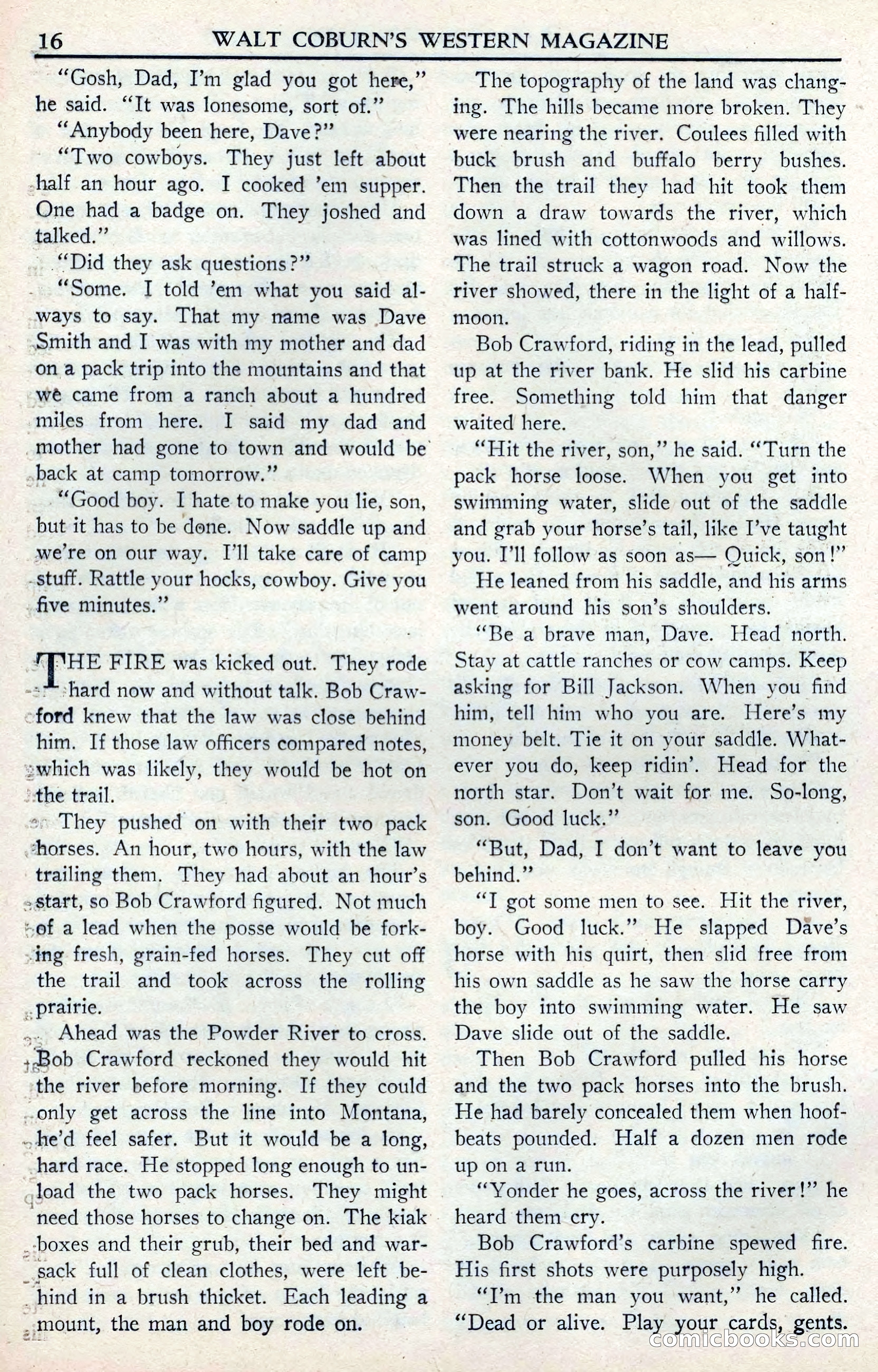 Walt Coburn's Western Magazine, June 1950 — page 16 of 132