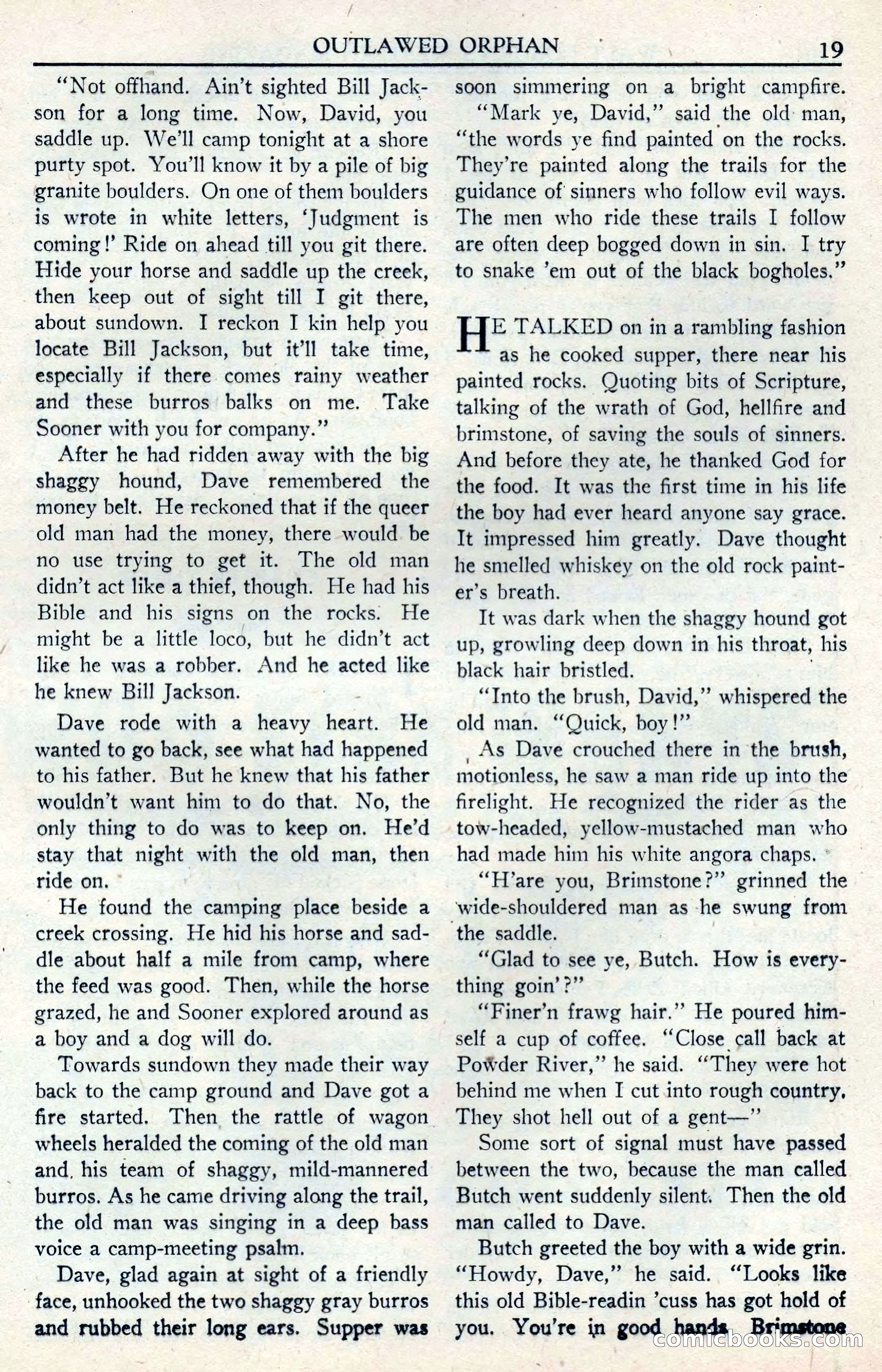 Walt Coburn's Western Magazine, June 1950 — page 19 of 132