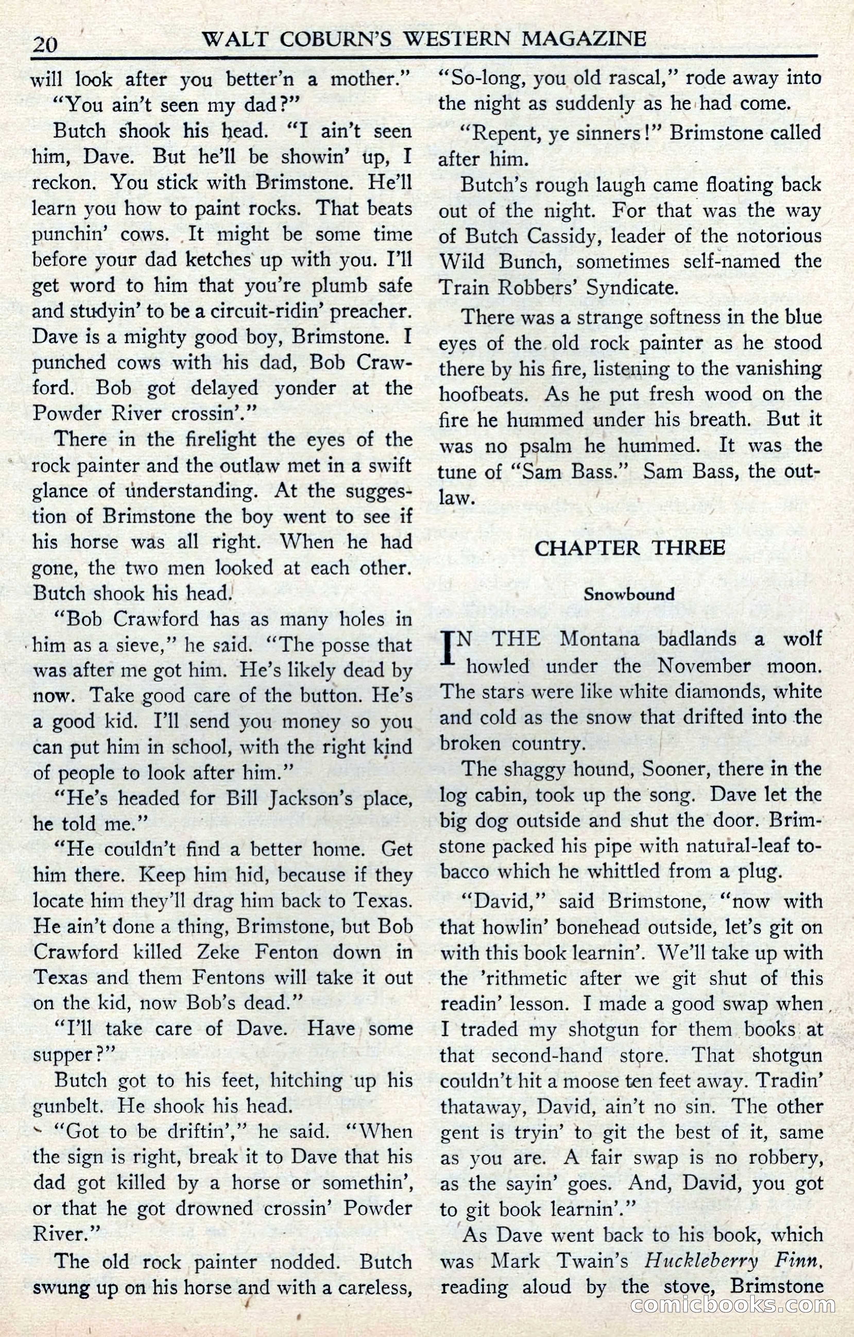 Walt Coburn's Western Magazine, June 1950 — page 20 of 132