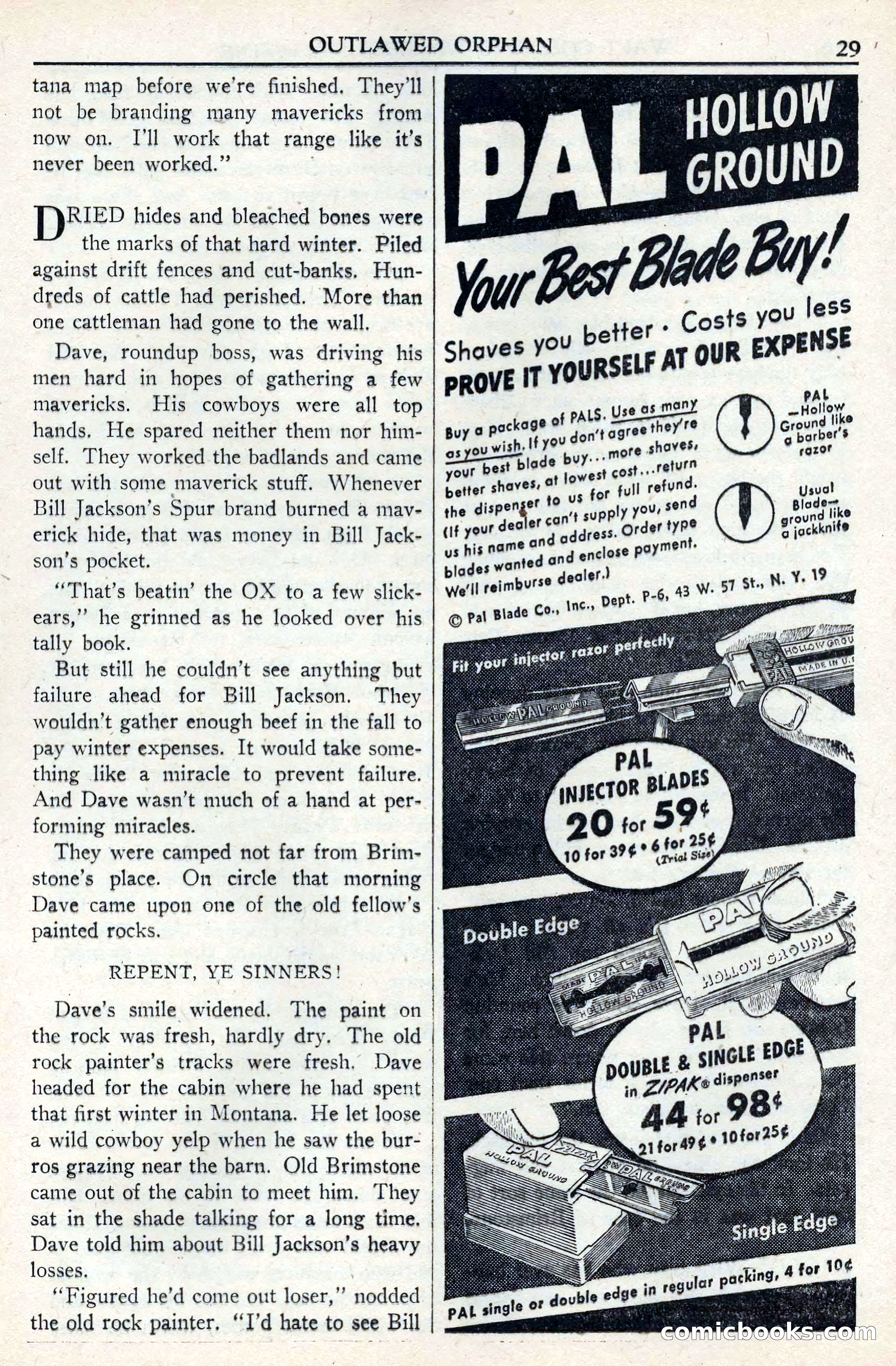 Walt Coburn's Western Magazine, June 1950 — page 29 of 132