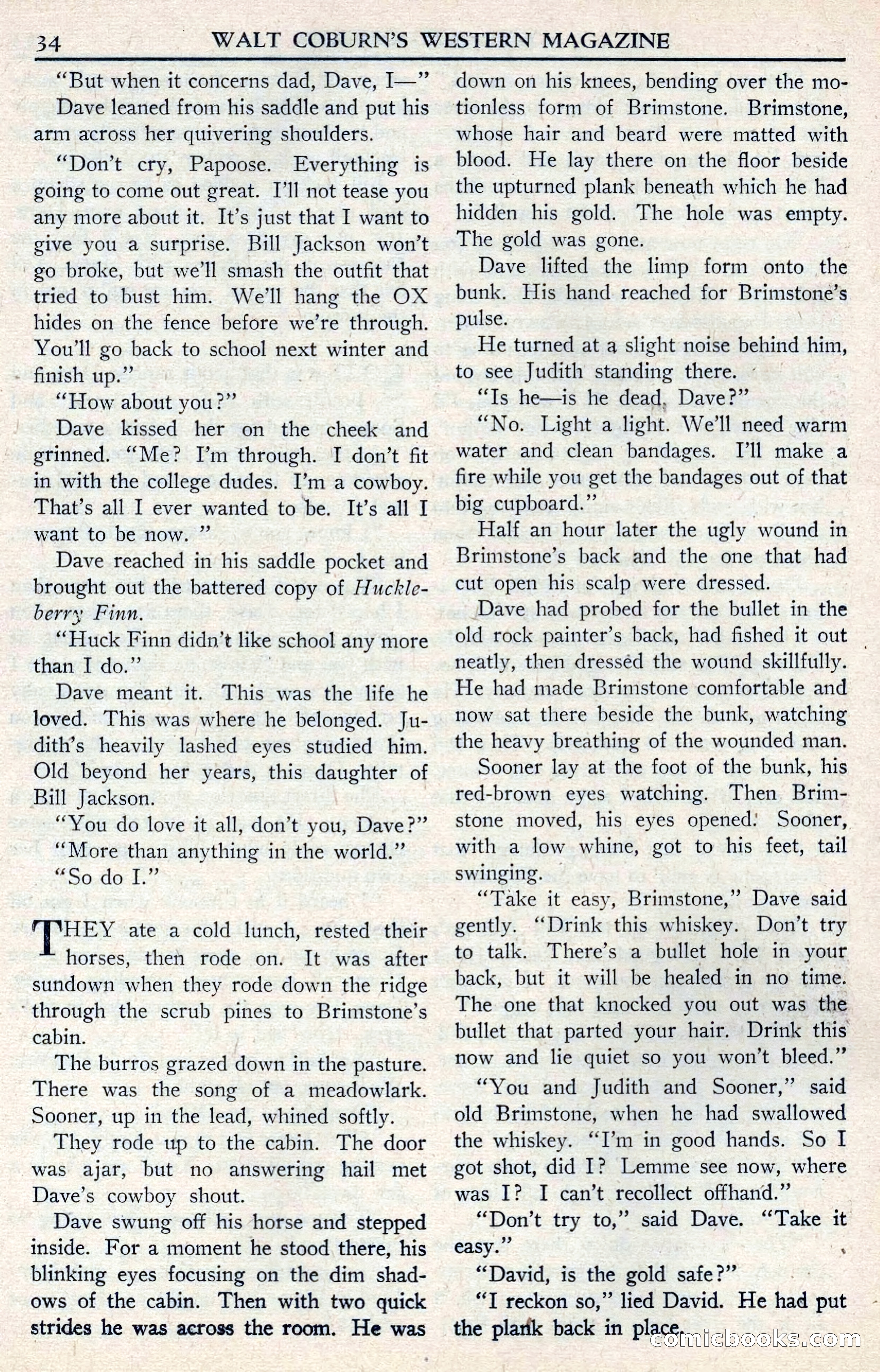 Walt Coburn's Western Magazine, June 1950 — page 34 of 132