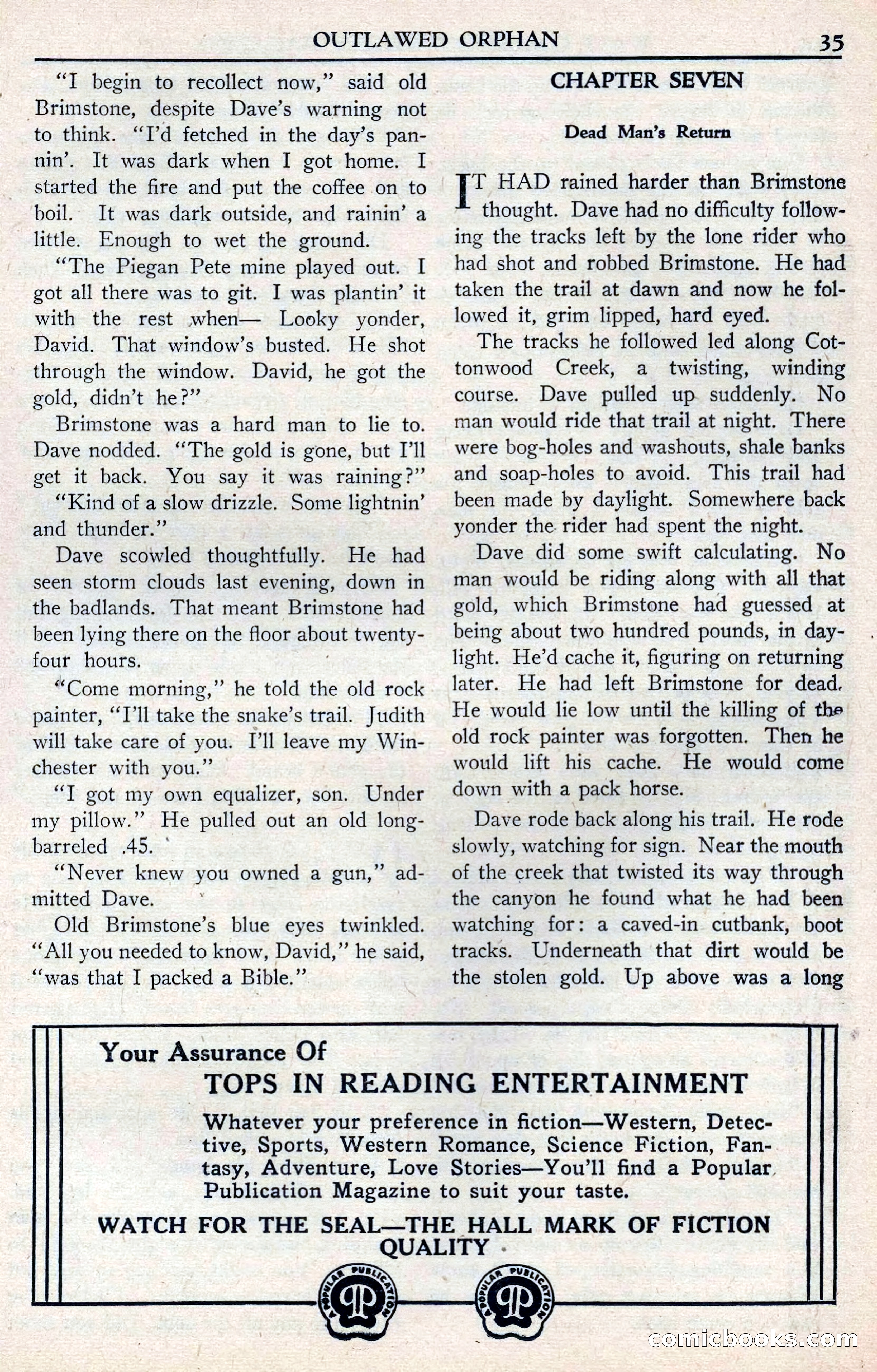 Walt Coburn's Western Magazine, June 1950 — page 35 of 132