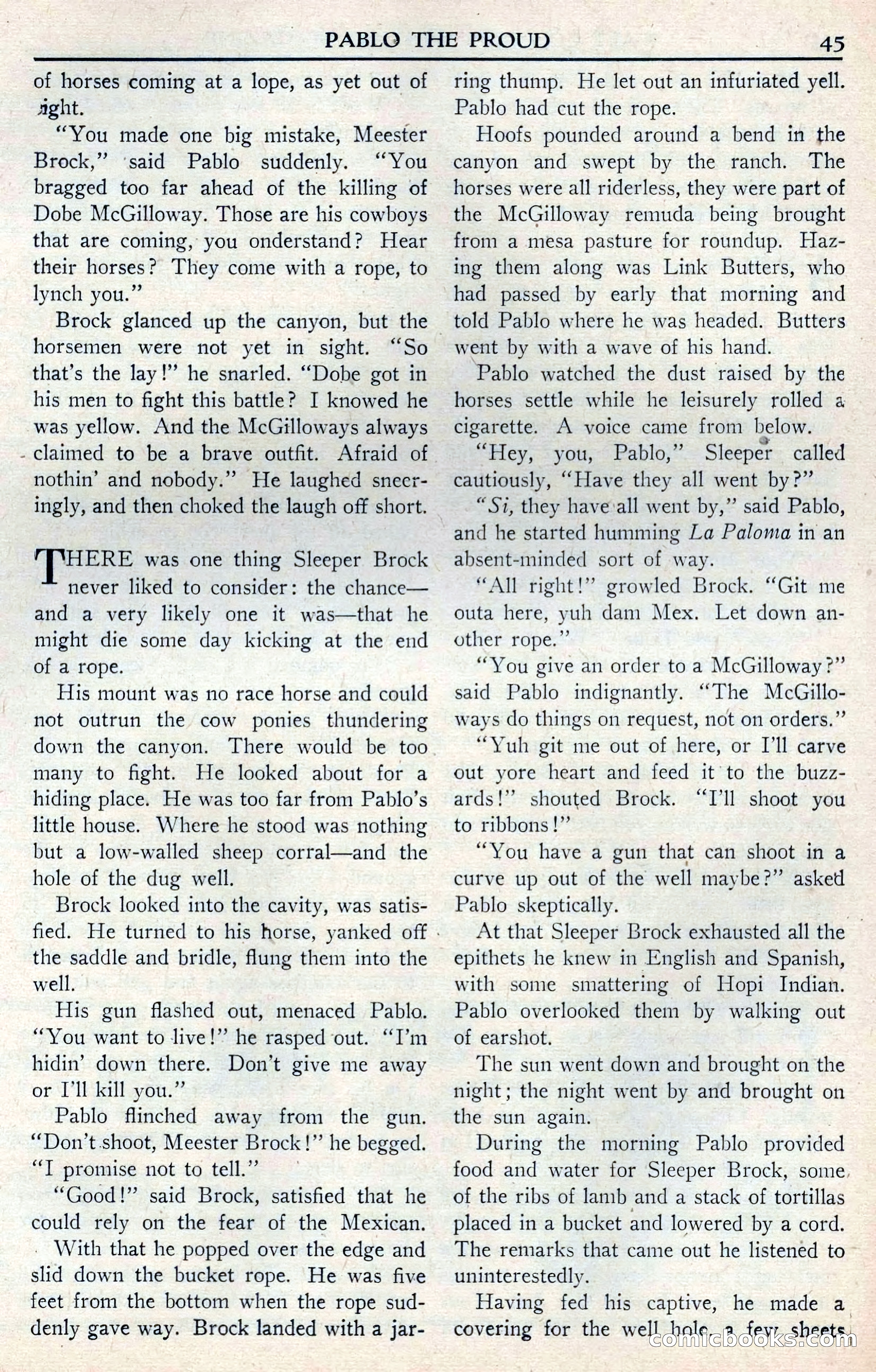 Walt Coburn's Western Magazine, June 1950 — page 45 of 132