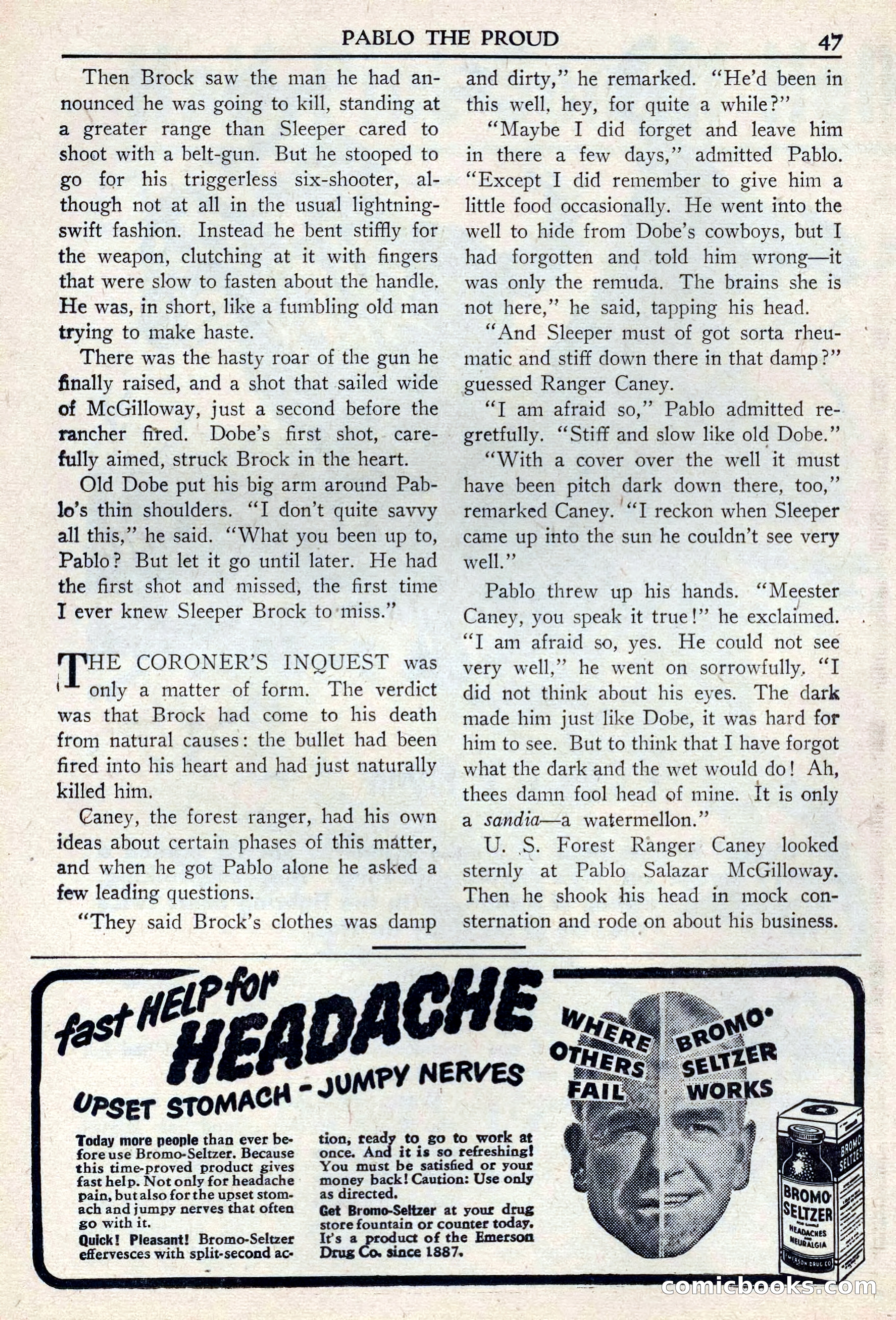Walt Coburn's Western Magazine, June 1950 — page 47 of 132