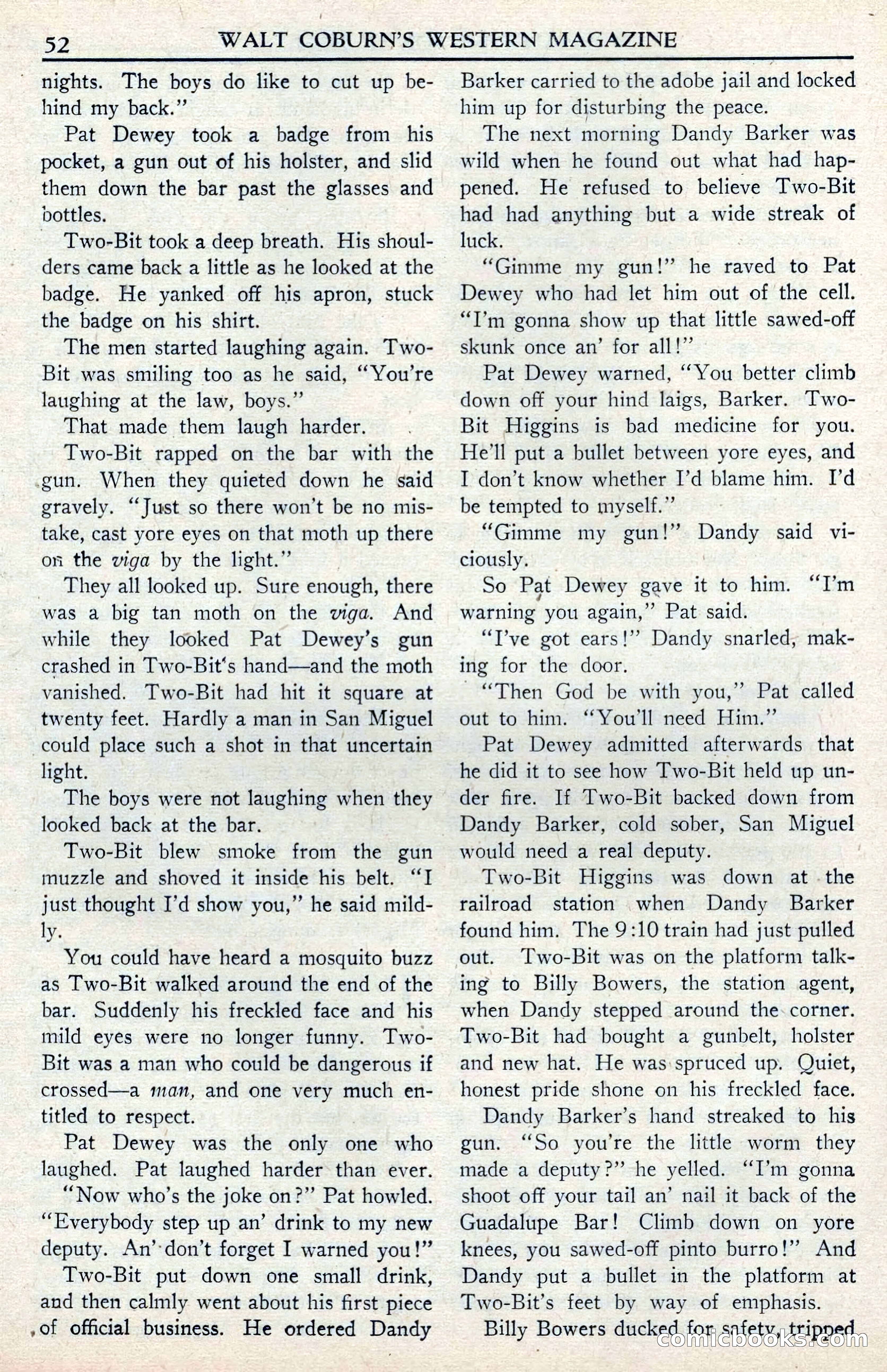 Walt Coburn's Western Magazine, June 1950 — page 52 of 132