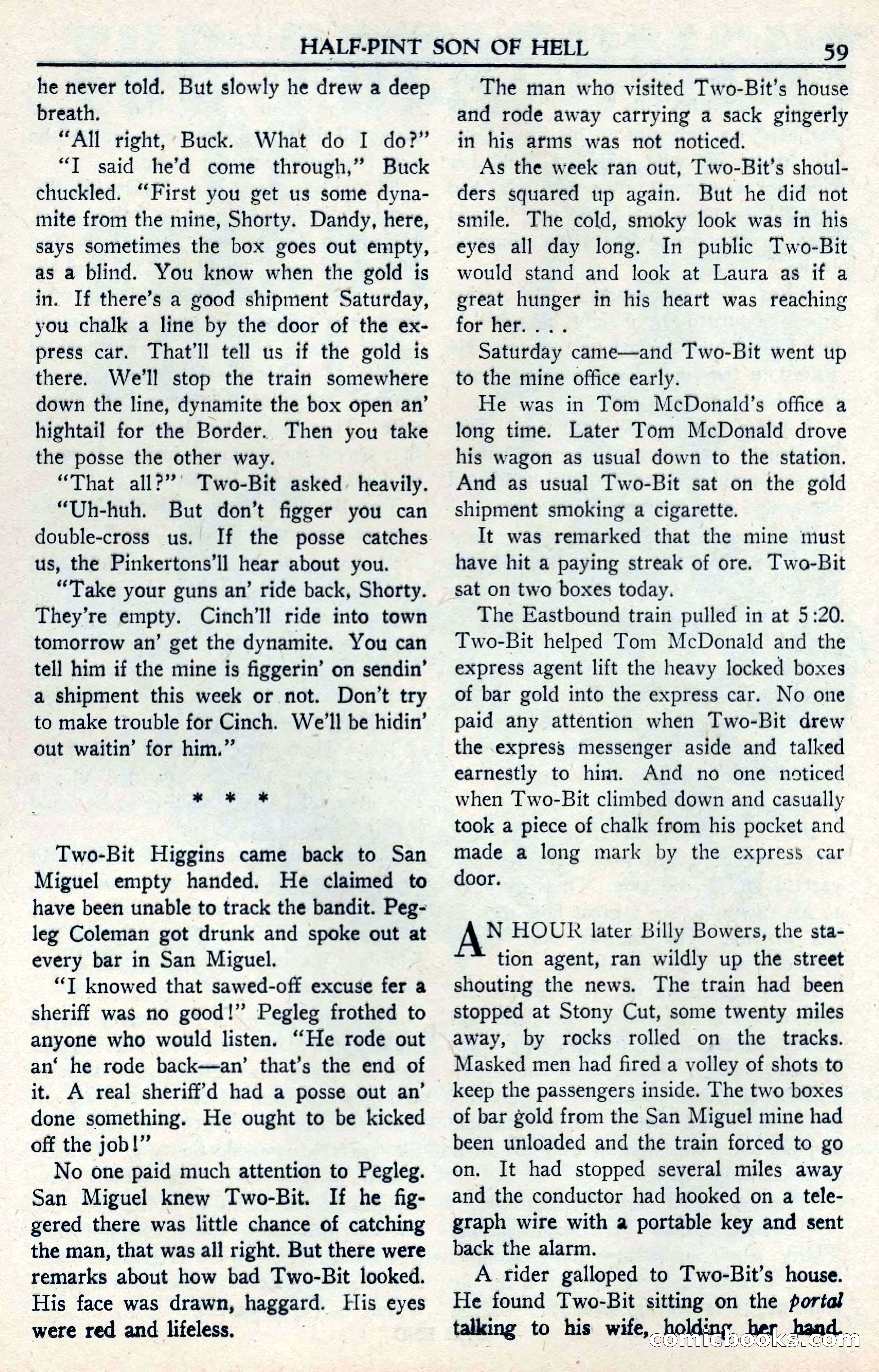 Walt Coburn's Western Magazine, June 1950 — page 59 of 132