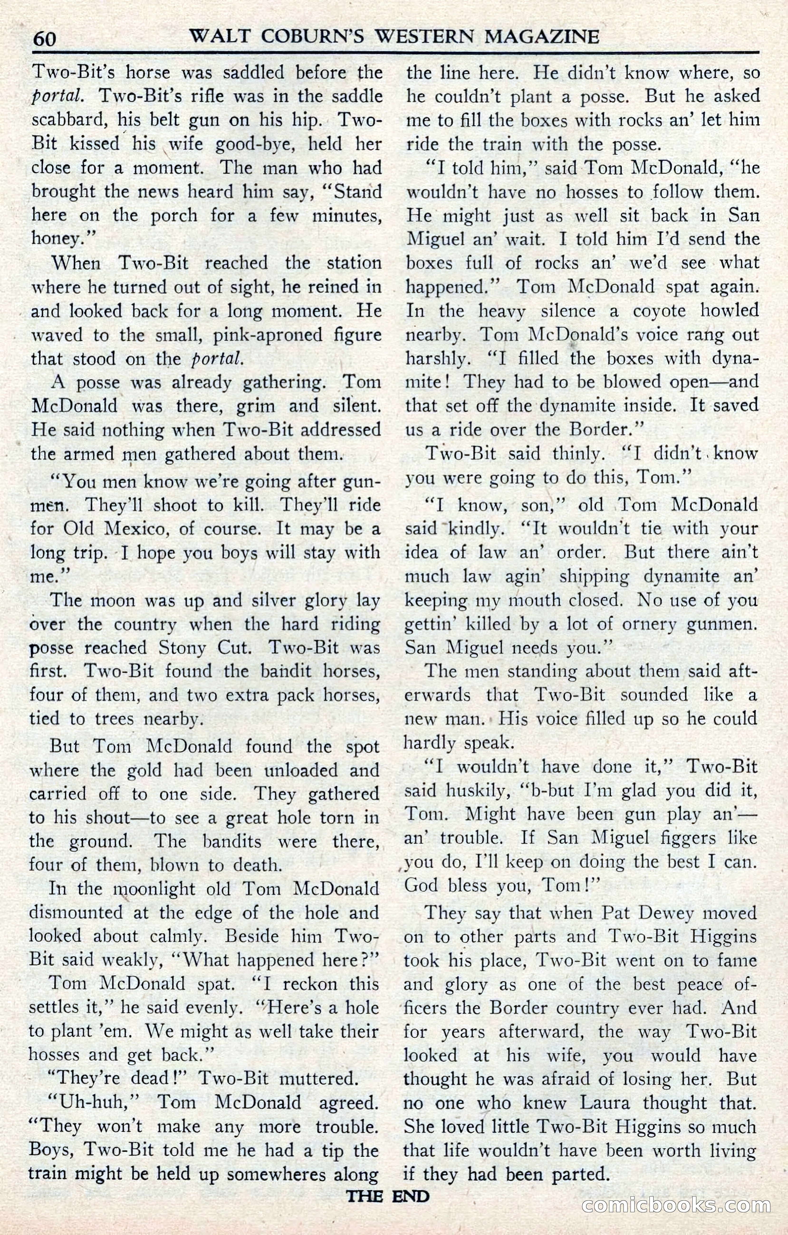 Walt Coburn's Western Magazine, June 1950 — page 60 of 132
