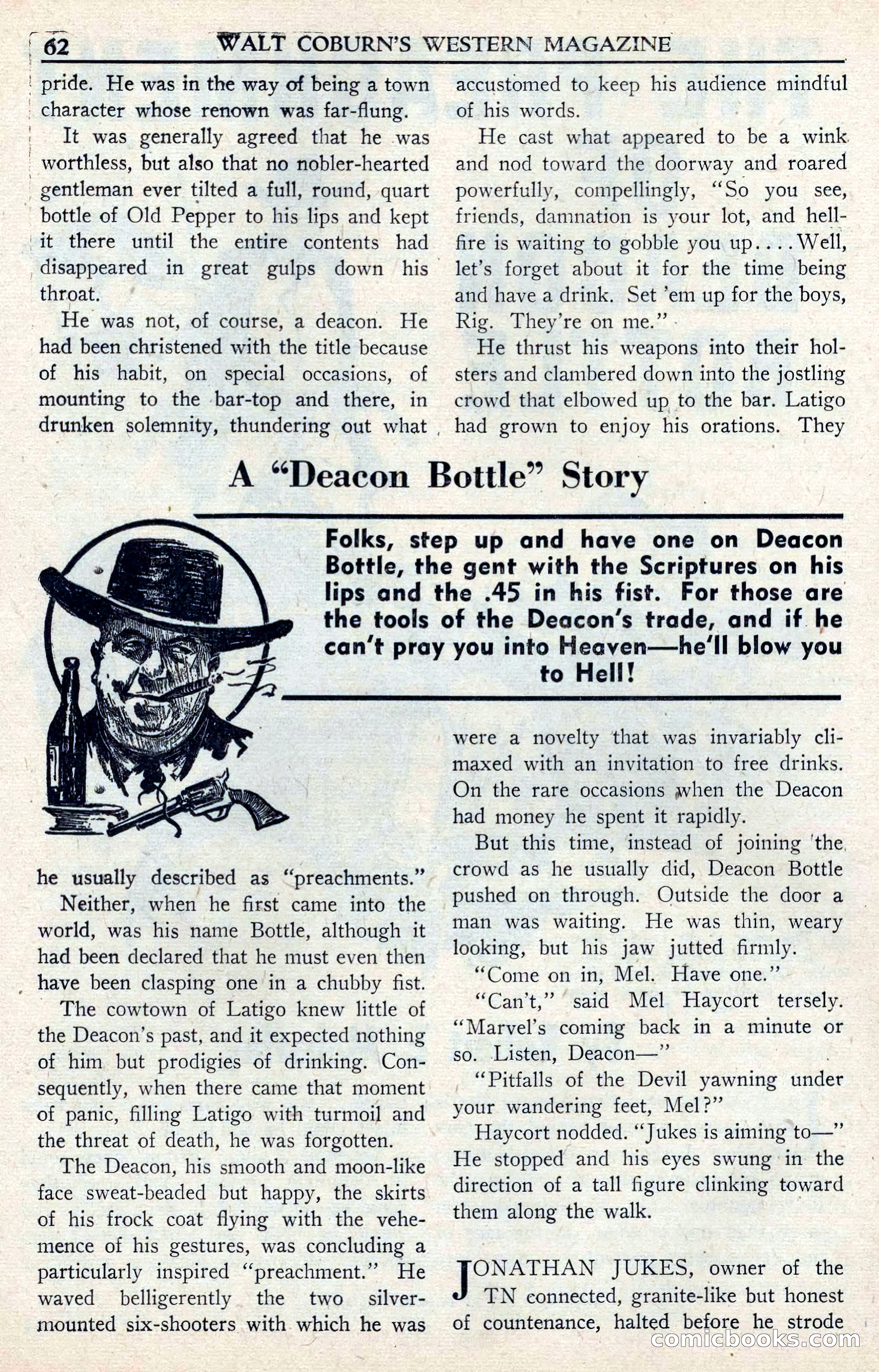 Walt Coburn's Western Magazine, June 1950 — page 62 of 132