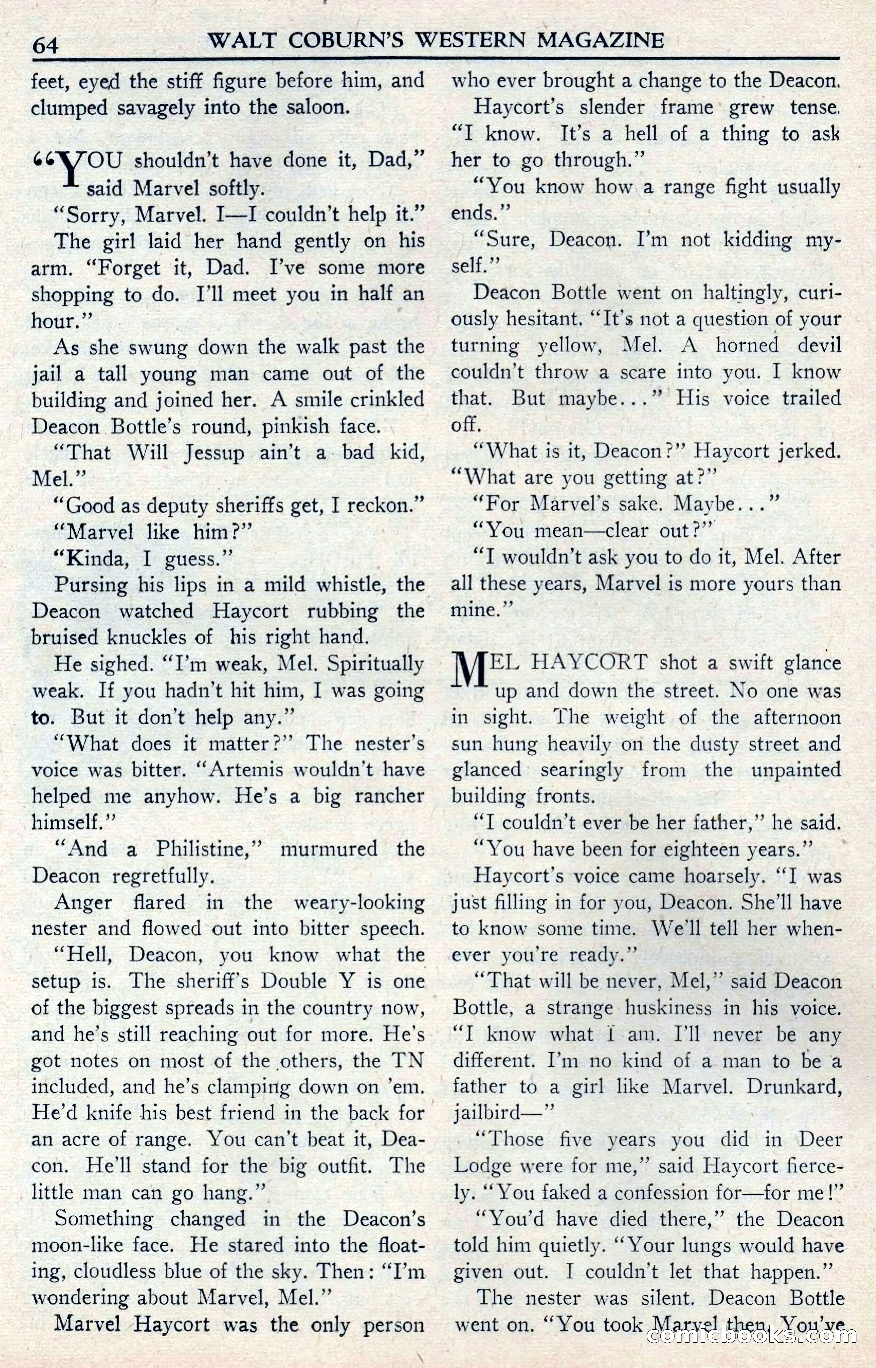 Walt Coburn's Western Magazine, June 1950 — page 64 of 132