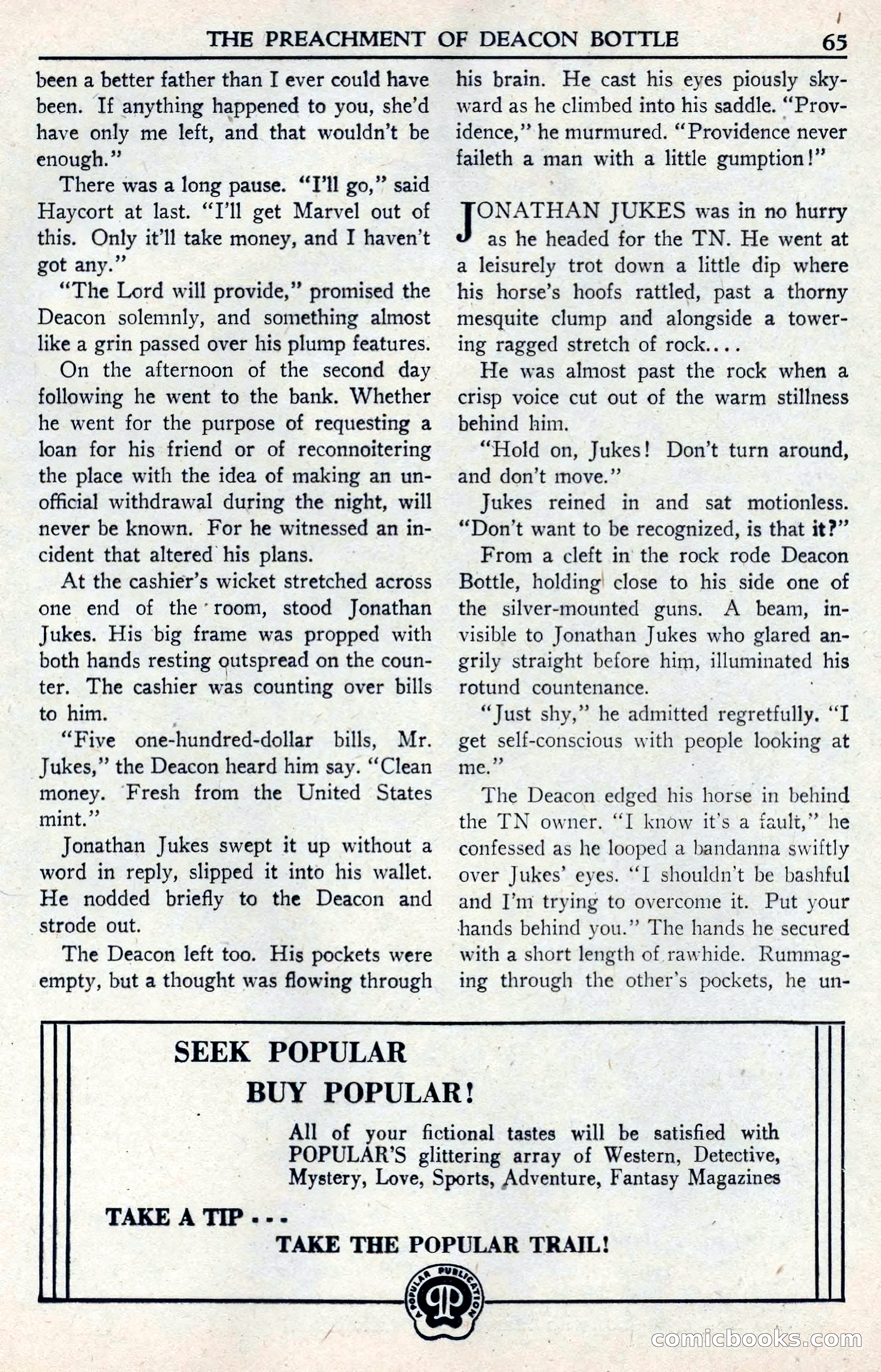 Walt Coburn's Western Magazine, June 1950 — page 65 of 132