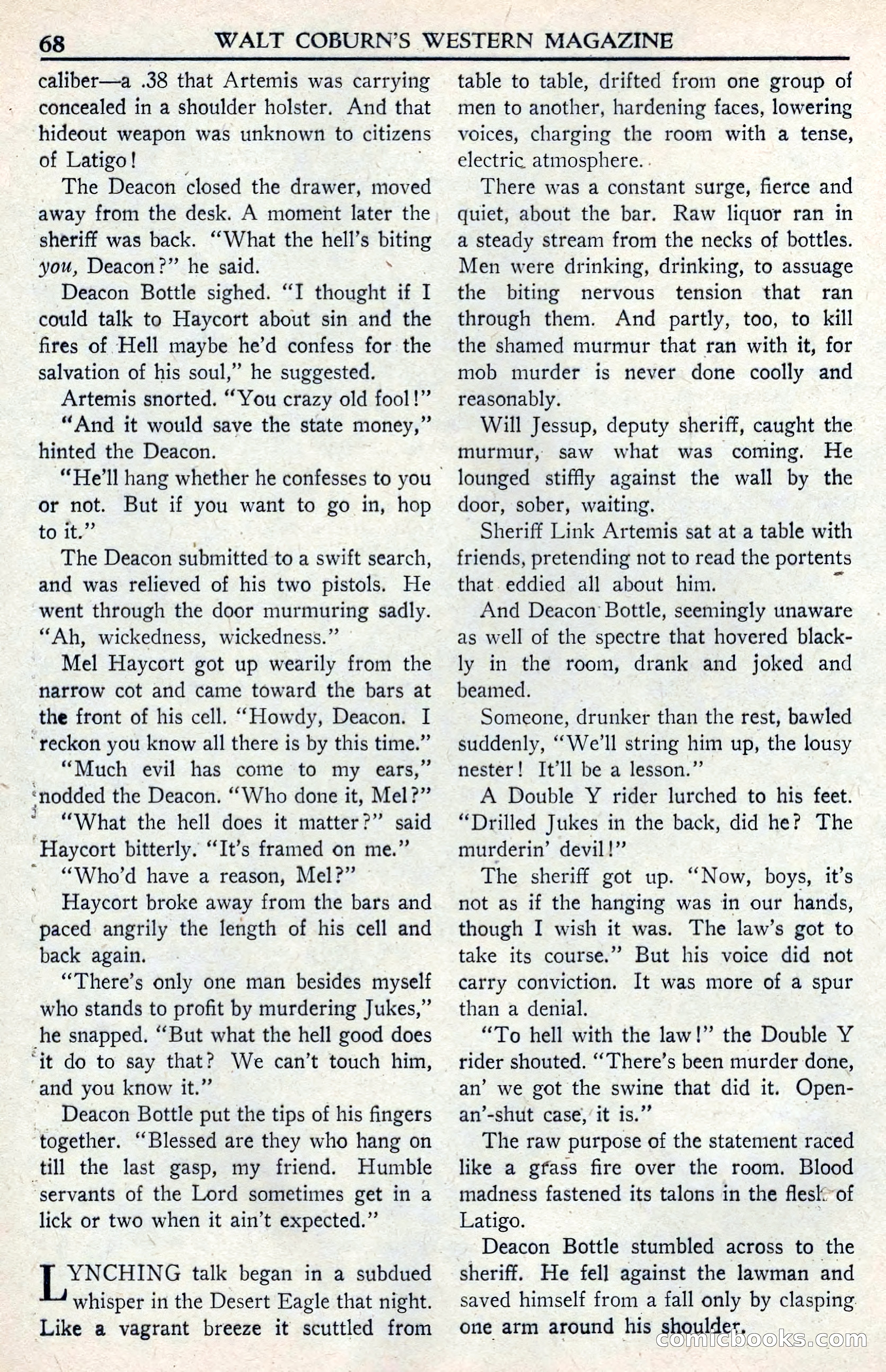 Walt Coburn's Western Magazine, June 1950 — page 68 of 132