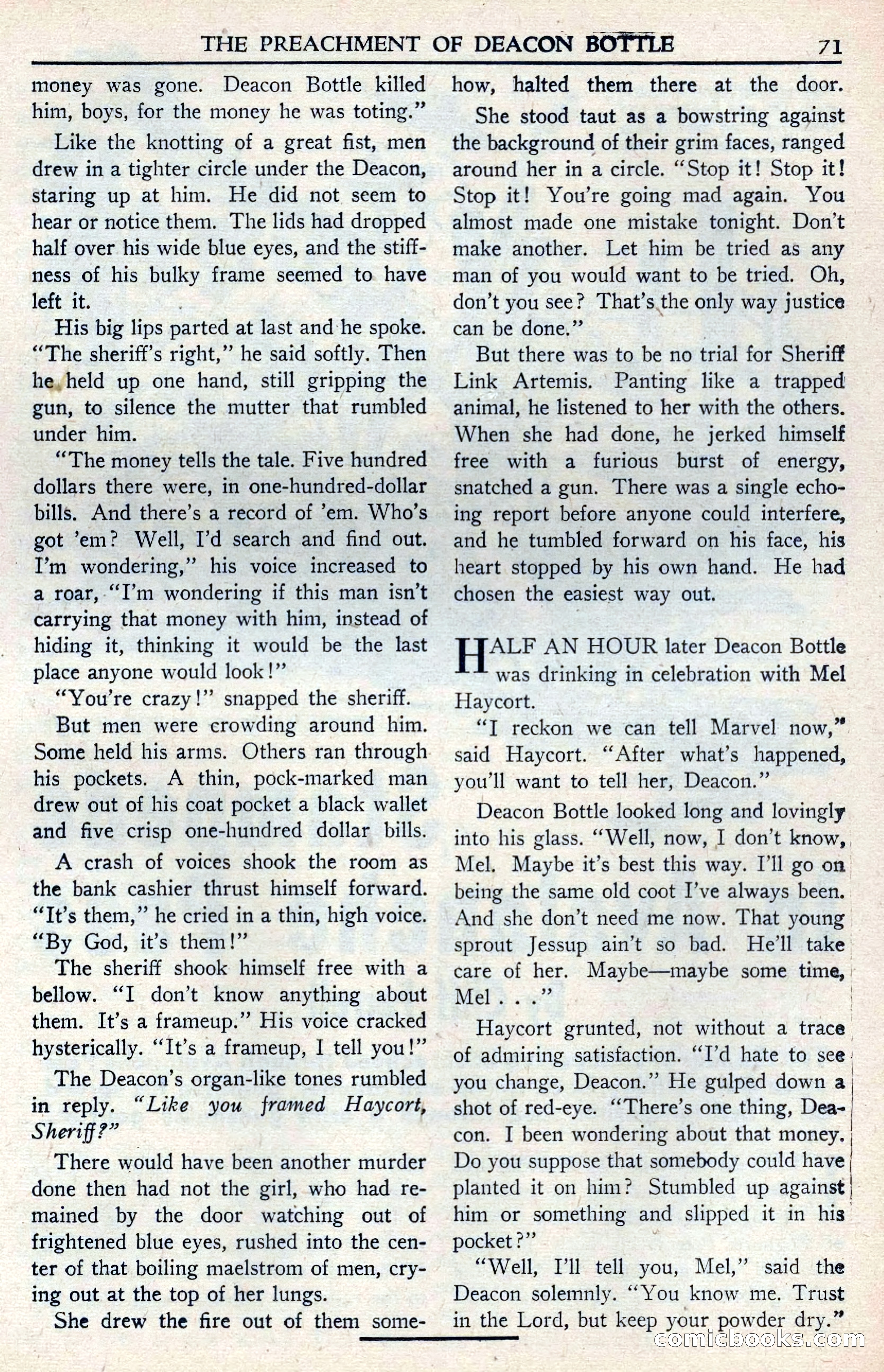 Walt Coburn's Western Magazine, June 1950 — page 71 of 132