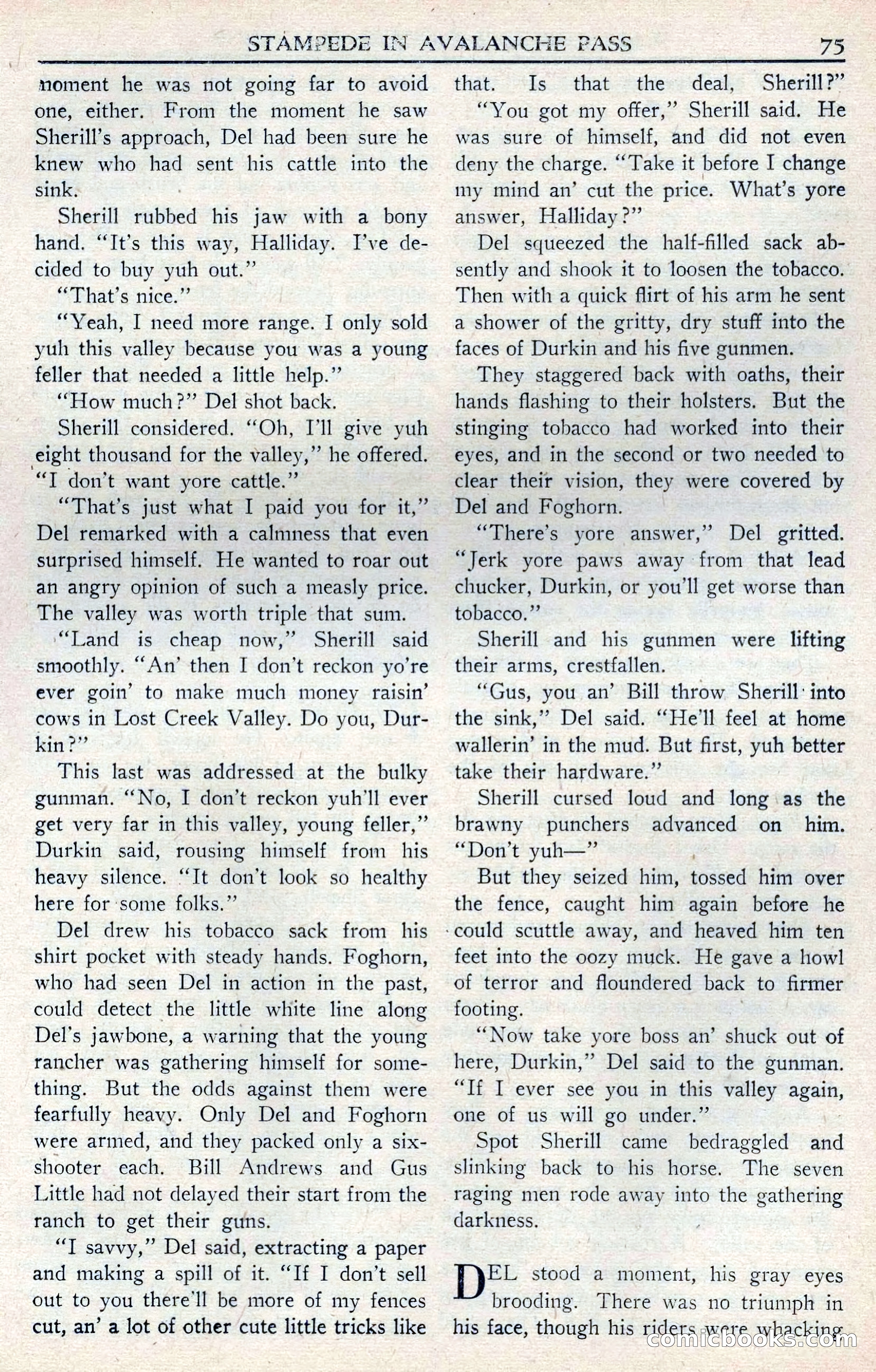 Walt Coburn's Western Magazine, June 1950 — page 75 of 132