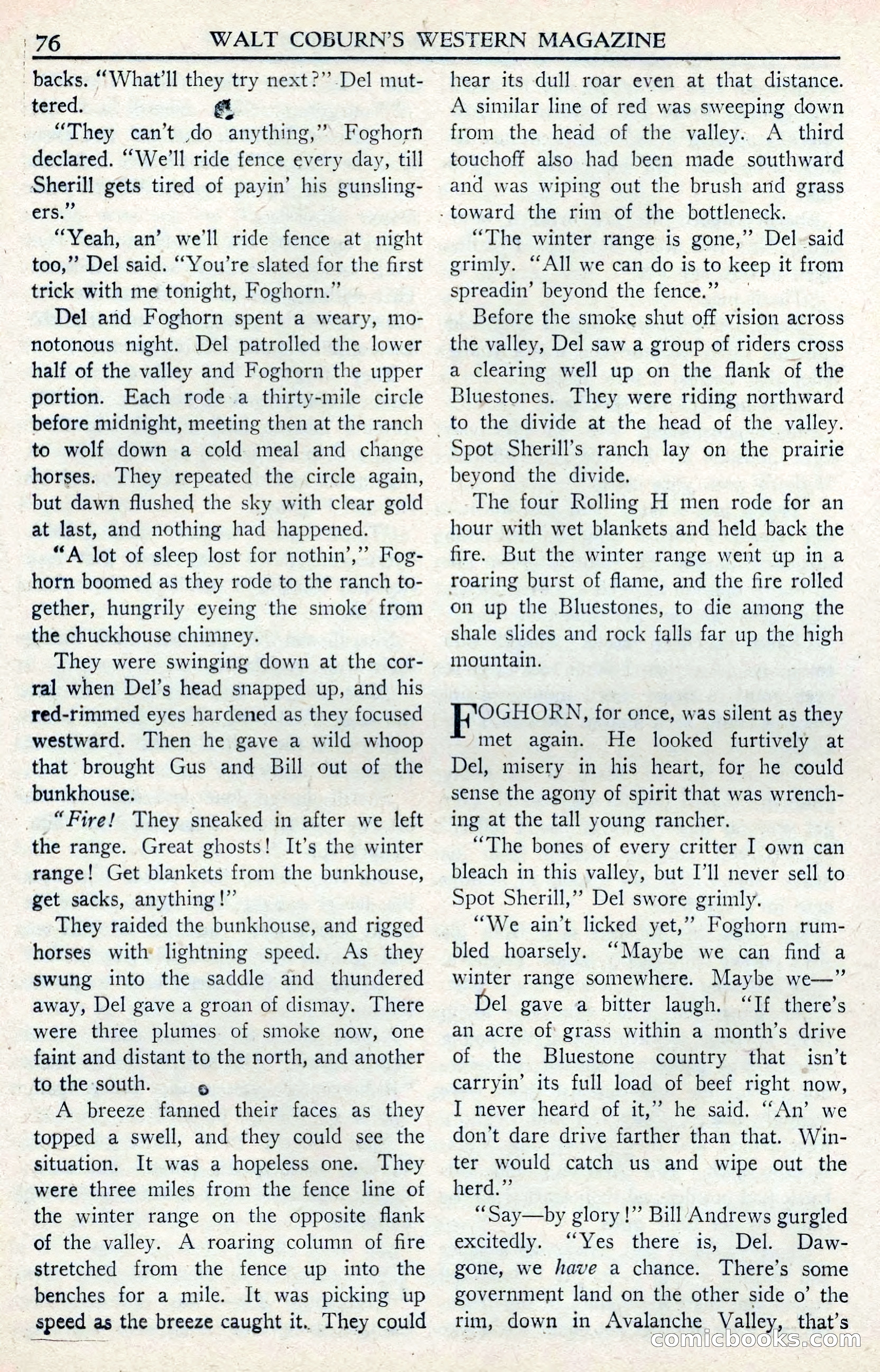 Walt Coburn's Western Magazine, June 1950 — page 76 of 132