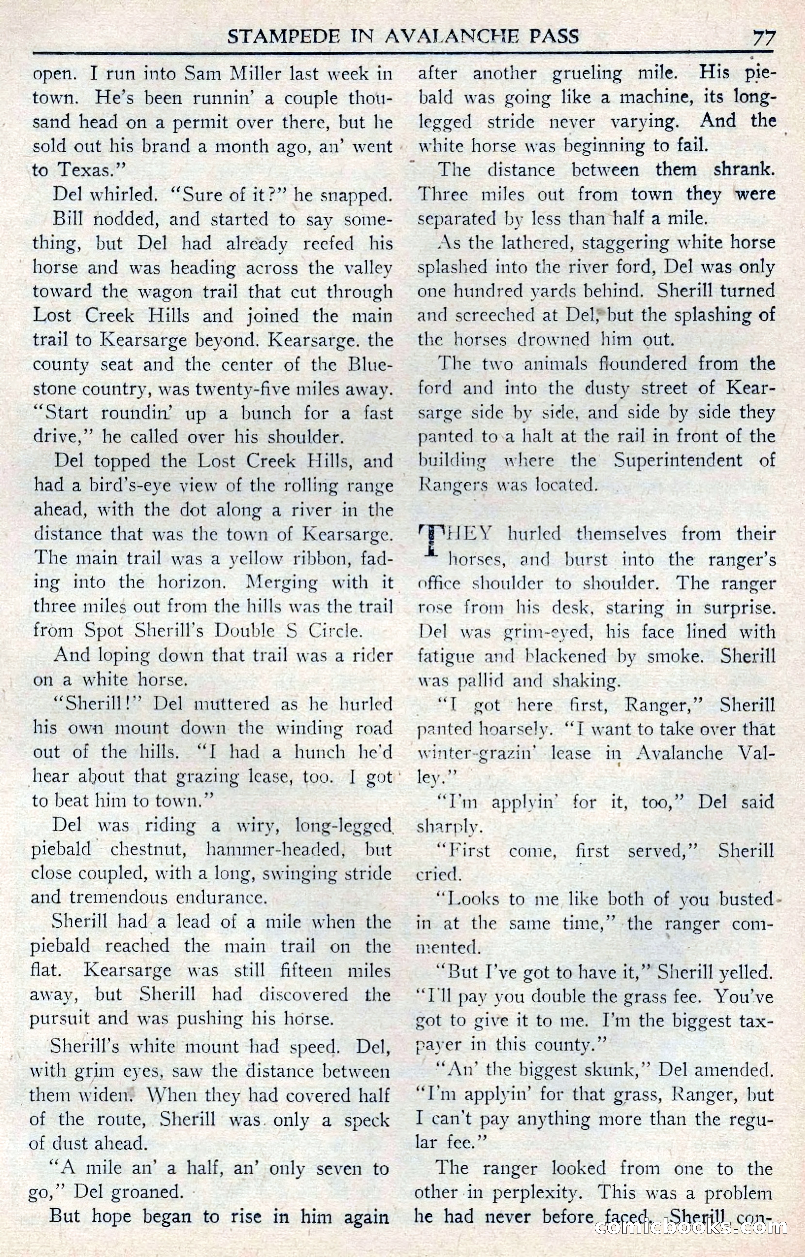 Walt Coburn's Western Magazine, June 1950 — page 77 of 132