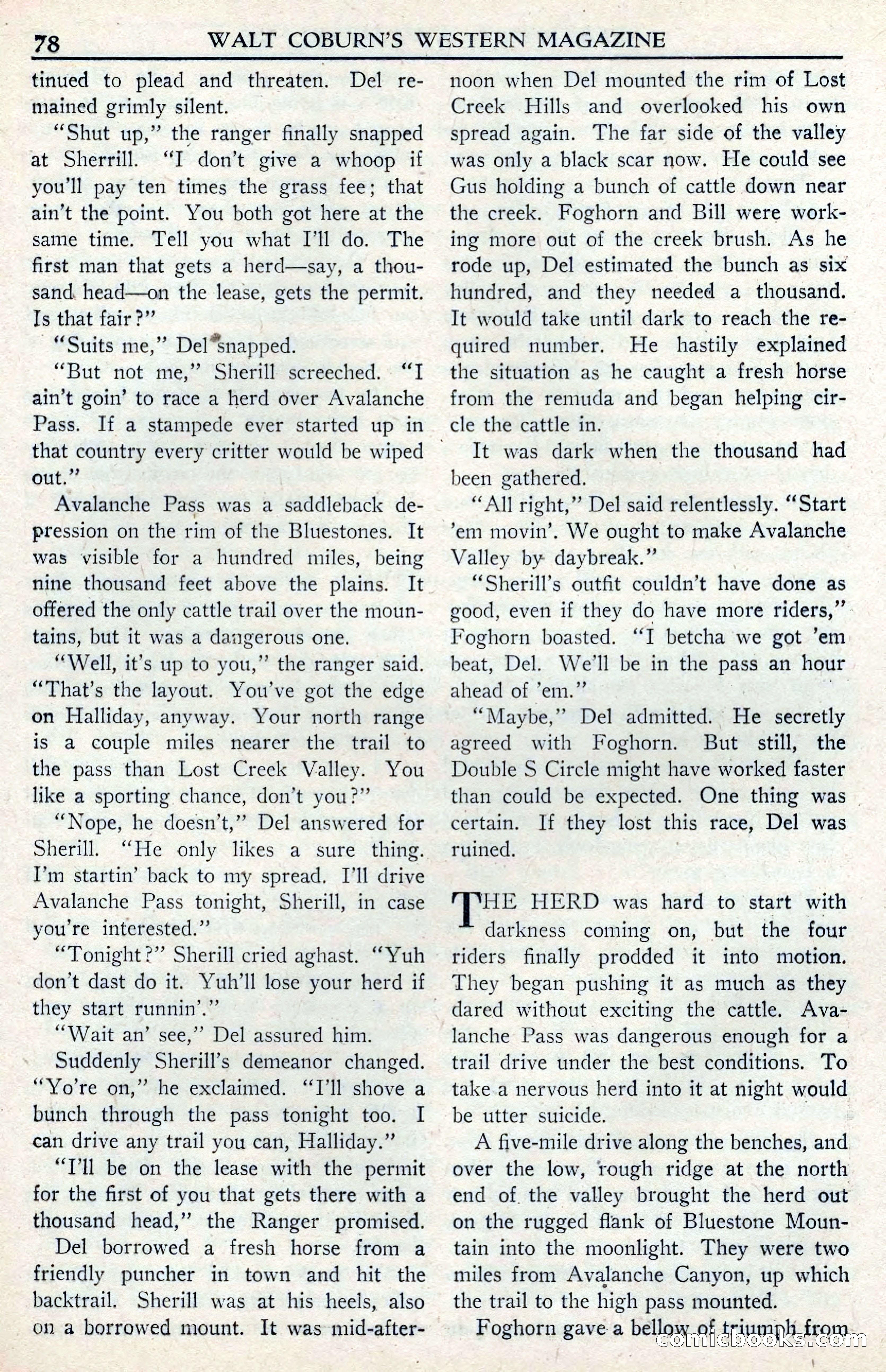 Walt Coburn's Western Magazine, June 1950 — page 78 of 132