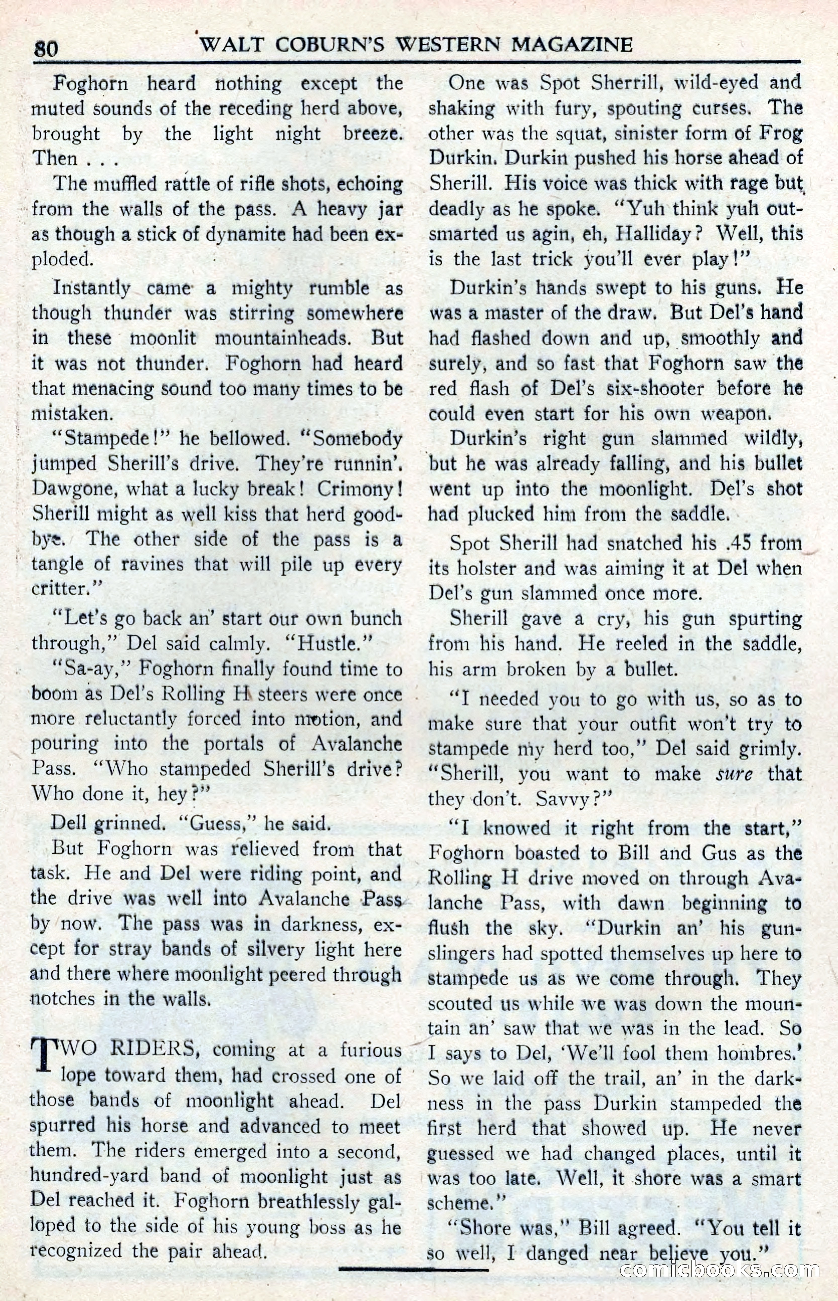 Walt Coburn's Western Magazine, June 1950 — page 80 of 132
