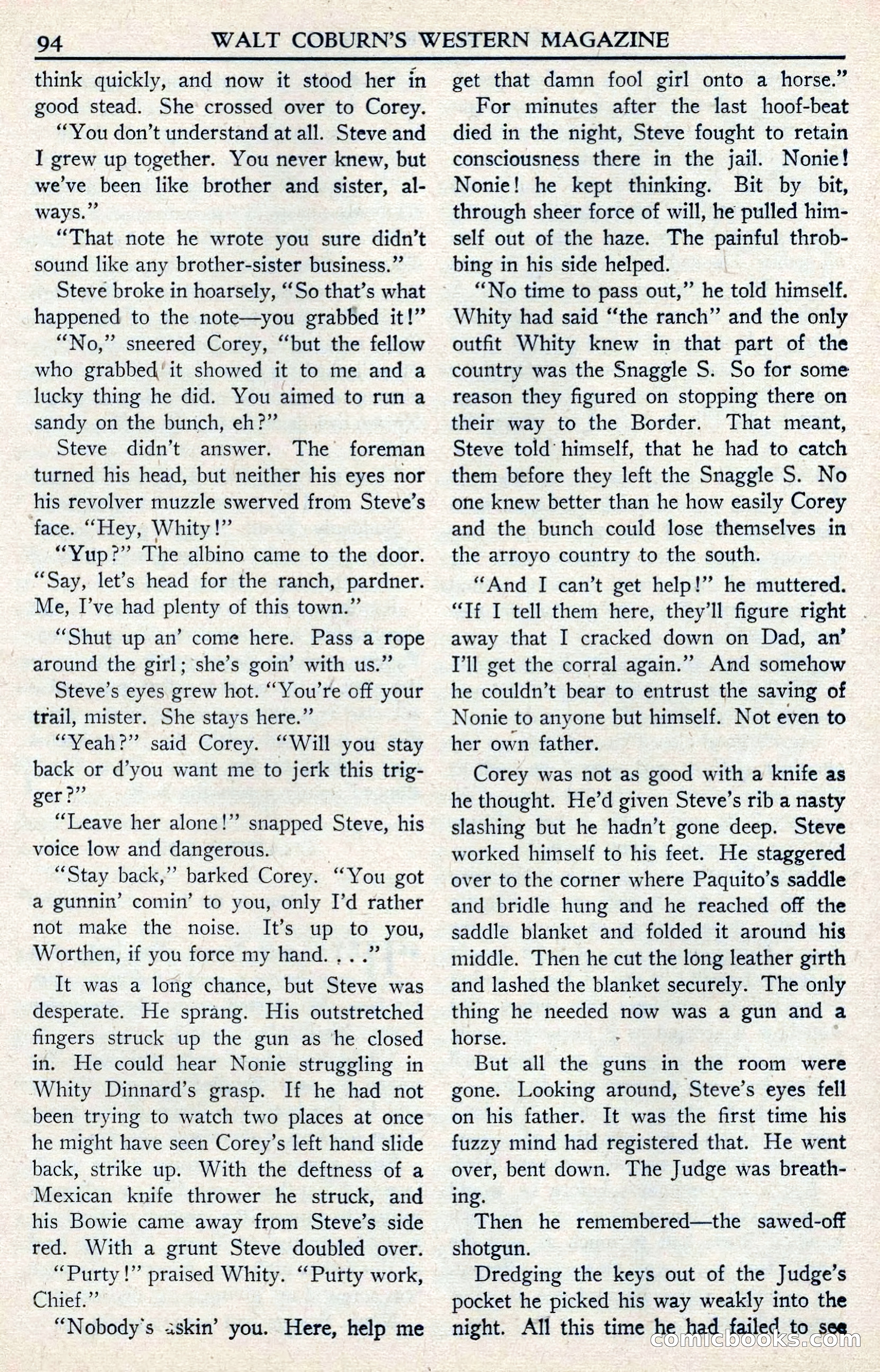 Walt Coburn's Western Magazine, June 1950 — page 94 of 132